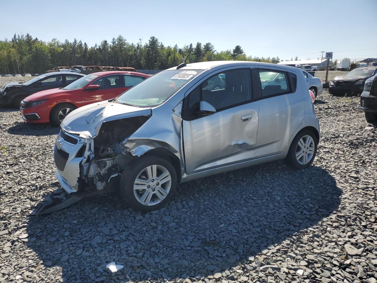 2015 Chevrolet Spark 1lt   Silver vin: KL8CD6S95FC791268
