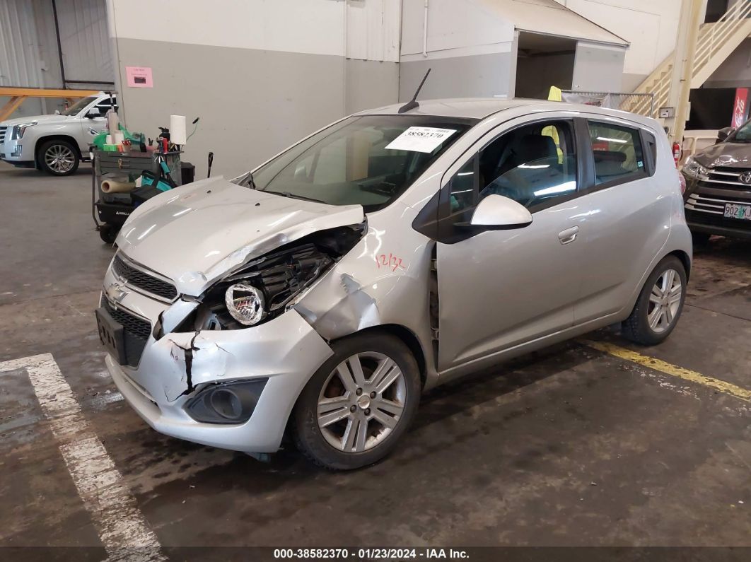 2013 Chevrolet Spark 1lt Auto Silver vin: KL8CD6S96DC500239