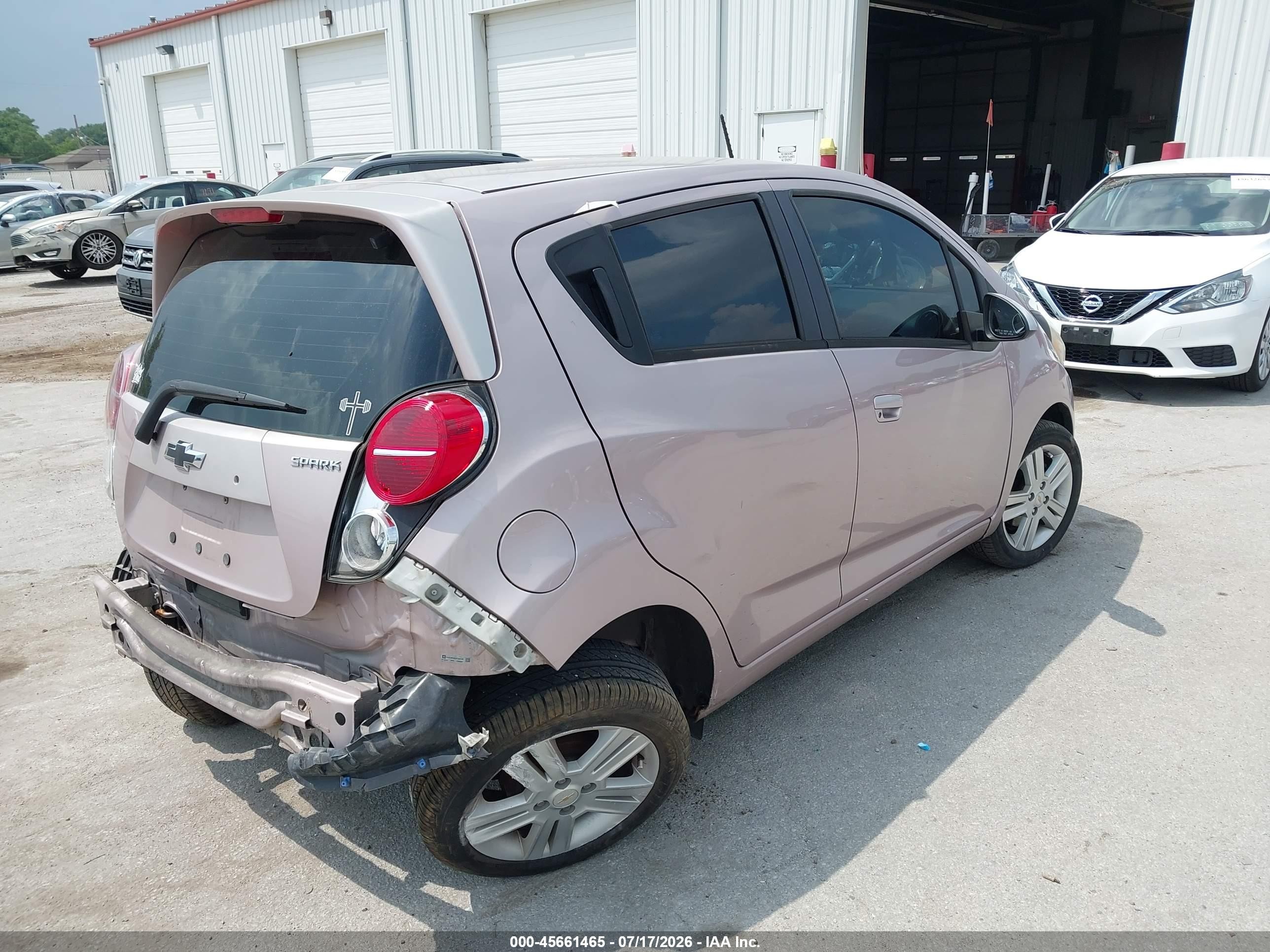 2013 Chevrolet Spark 1lt Auto Pink vin: KL8CD6S96DC503142
