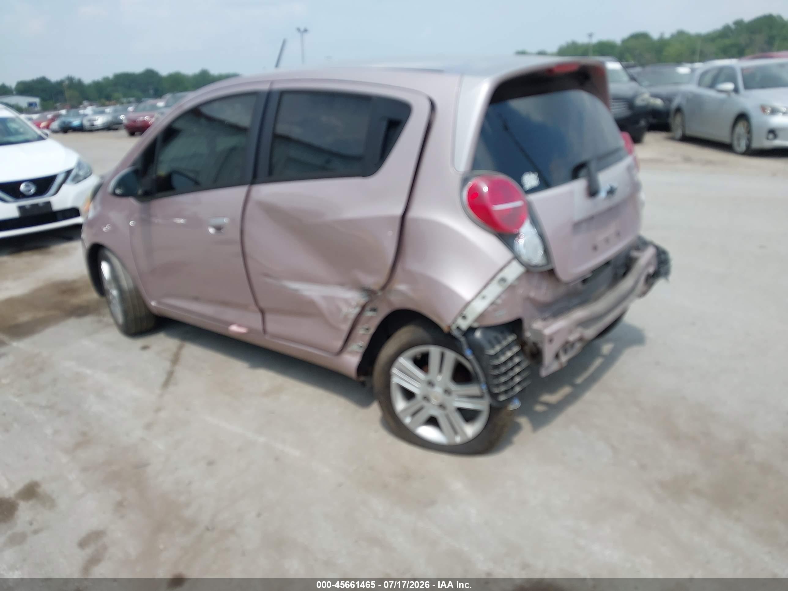 2013 Chevrolet Spark 1lt Auto Pink vin: KL8CD6S96DC503142