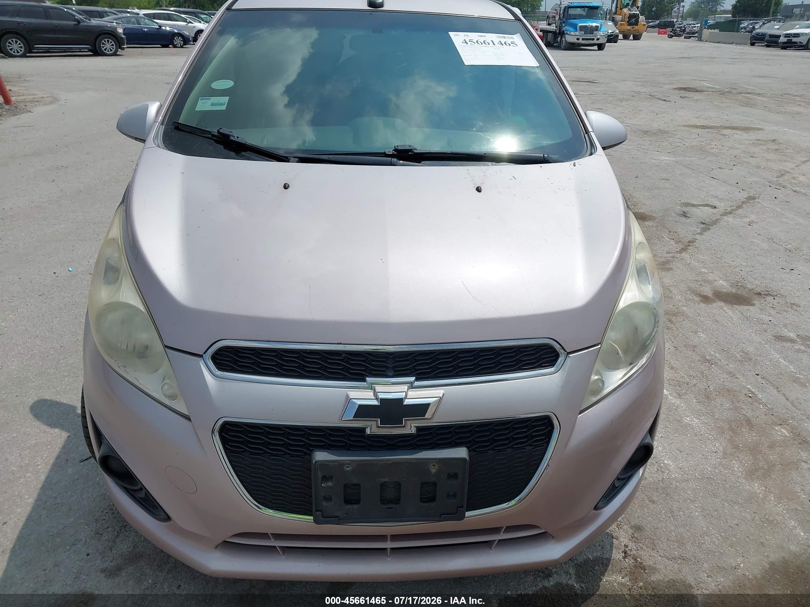 2013 Chevrolet Spark 1lt Auto Pink vin: KL8CD6S96DC503142