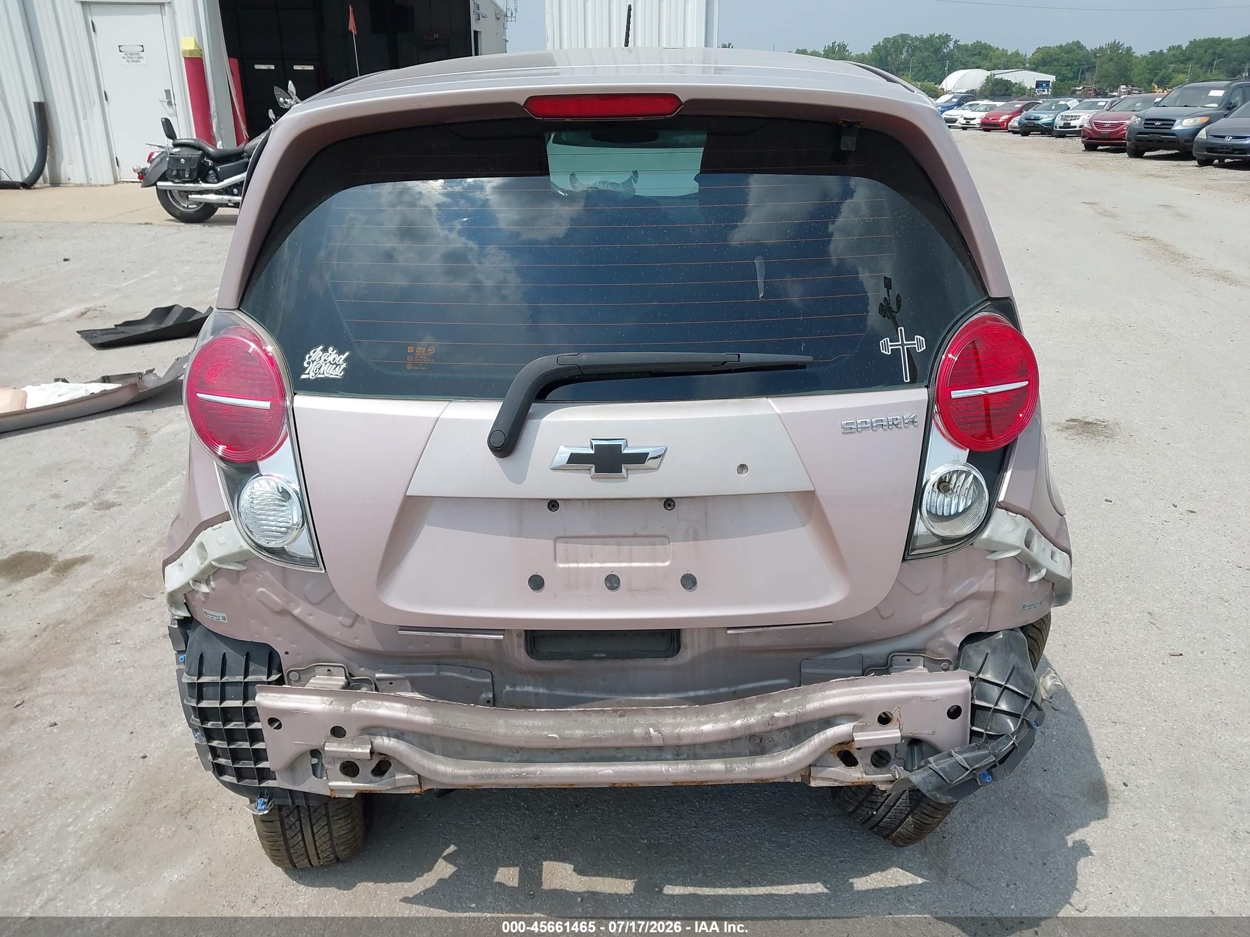 2013 Chevrolet Spark 1lt Auto Pink vin: KL8CD6S96DC503142