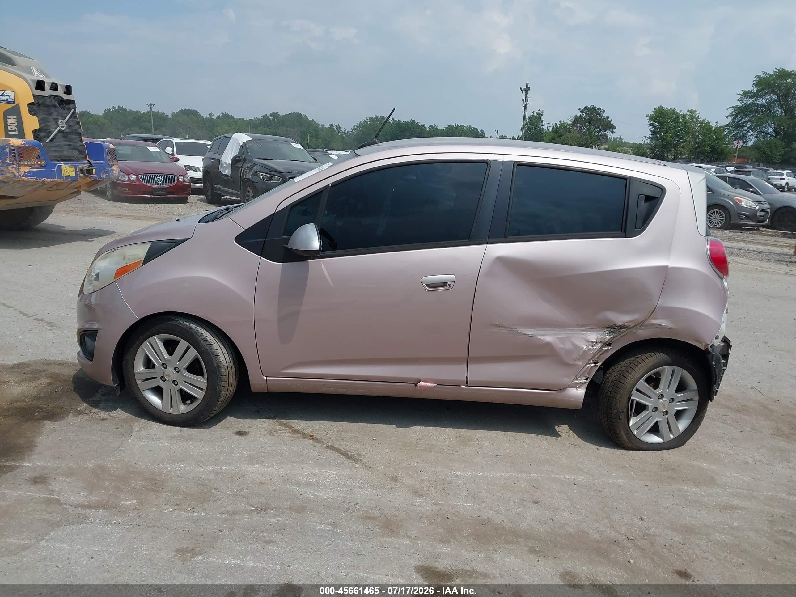 2013 Chevrolet Spark 1lt Auto Pink vin: KL8CD6S96DC503142