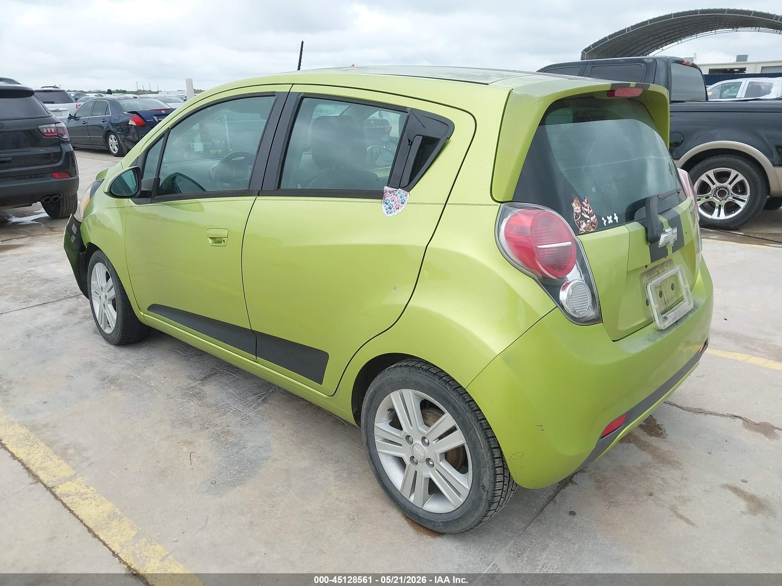 2013 Chevrolet Spark 1lt Auto Green vin: KL8CD6S96DC510639