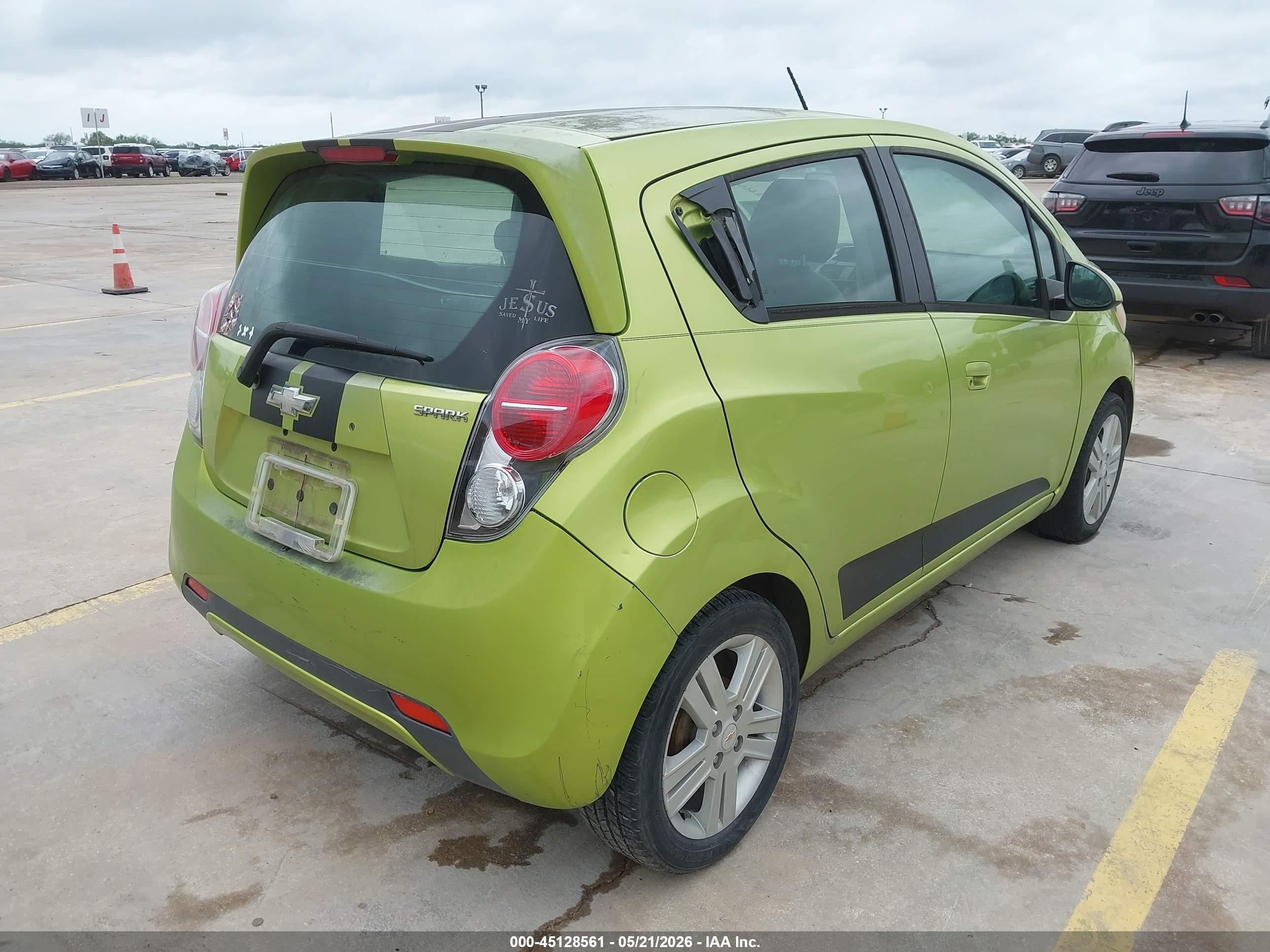 2013 Chevrolet Spark 1lt Auto Green vin: KL8CD6S96DC510639