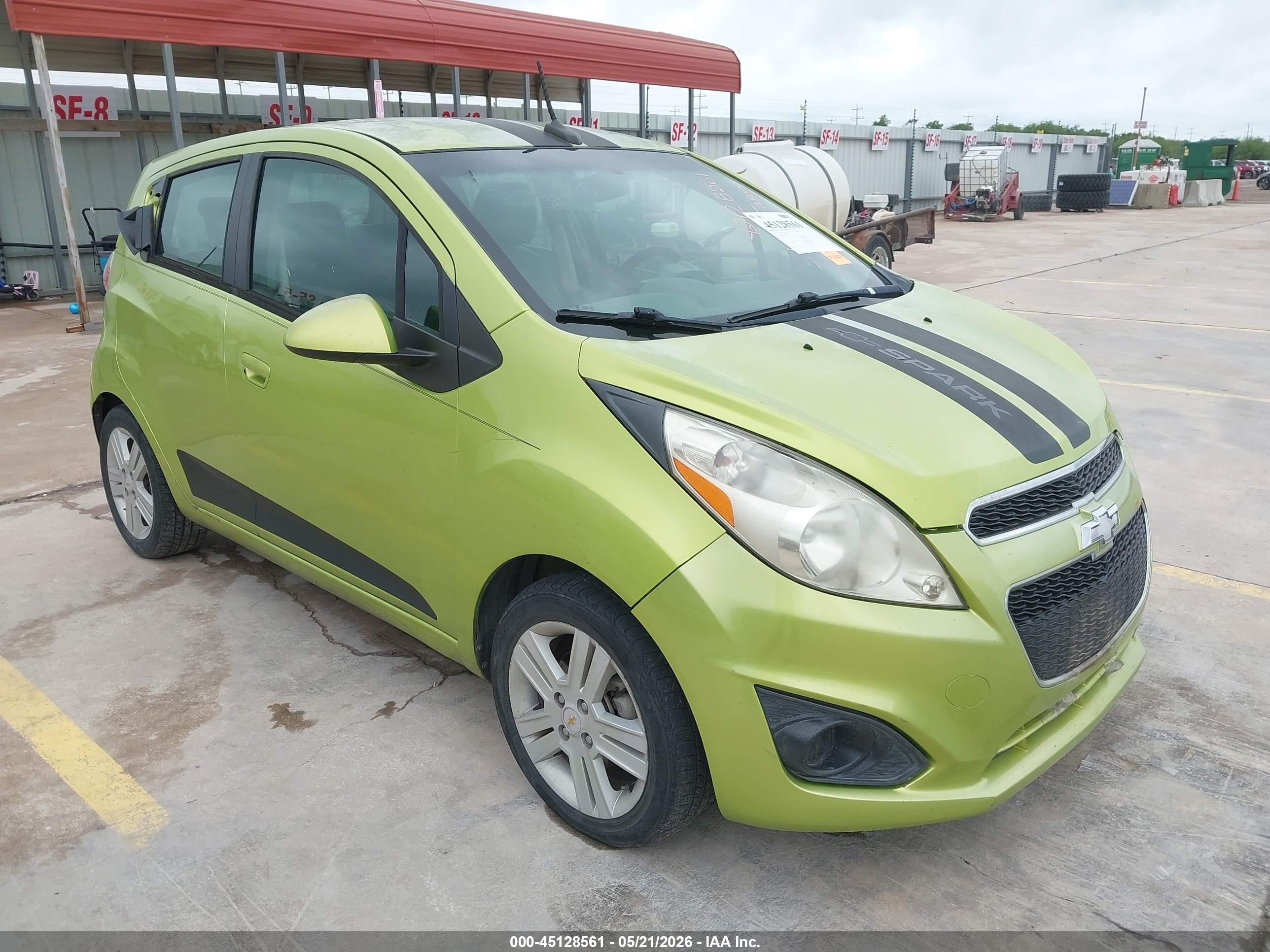 2013 Chevrolet Spark 1lt Auto Green vin: KL8CD6S96DC510639
