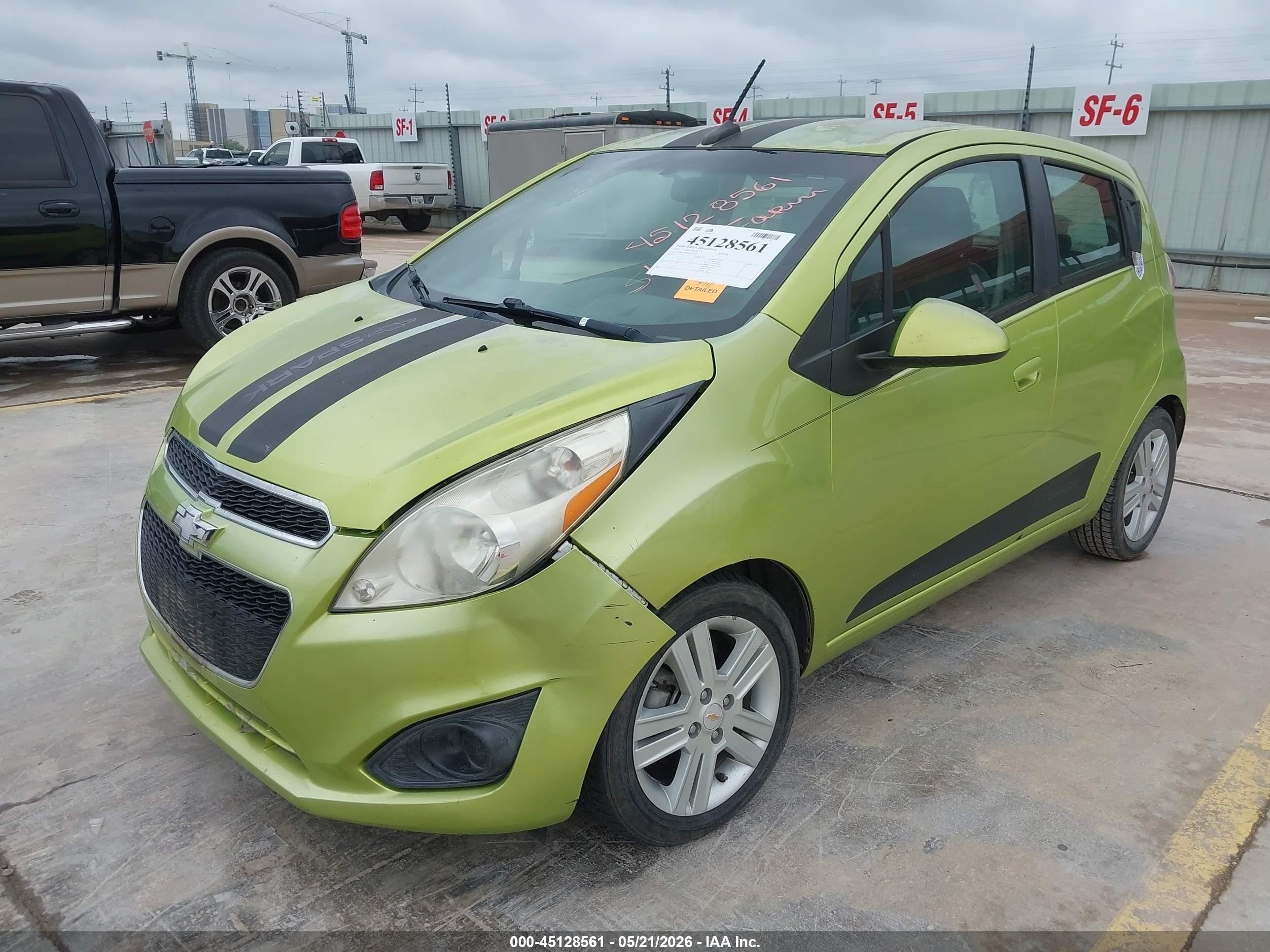 2013 Chevrolet Spark 1lt Auto Green vin: KL8CD6S96DC510639