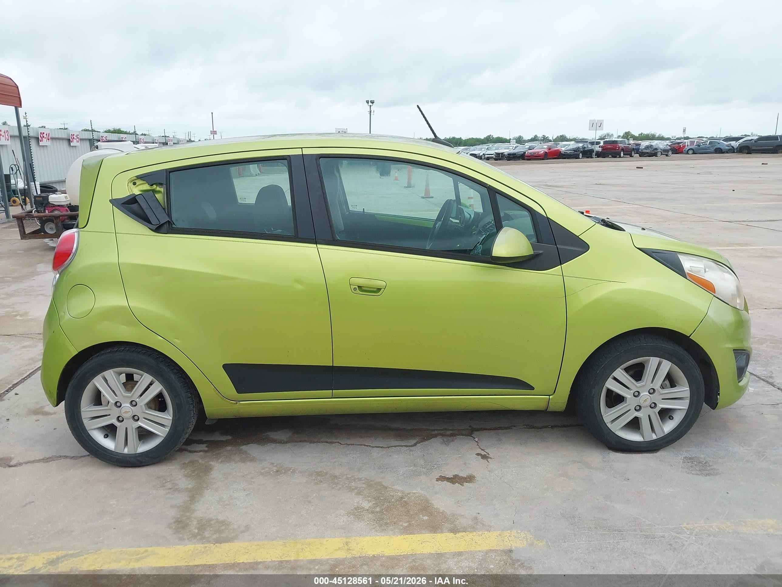 2013 Chevrolet Spark 1lt Auto Green vin: KL8CD6S96DC510639