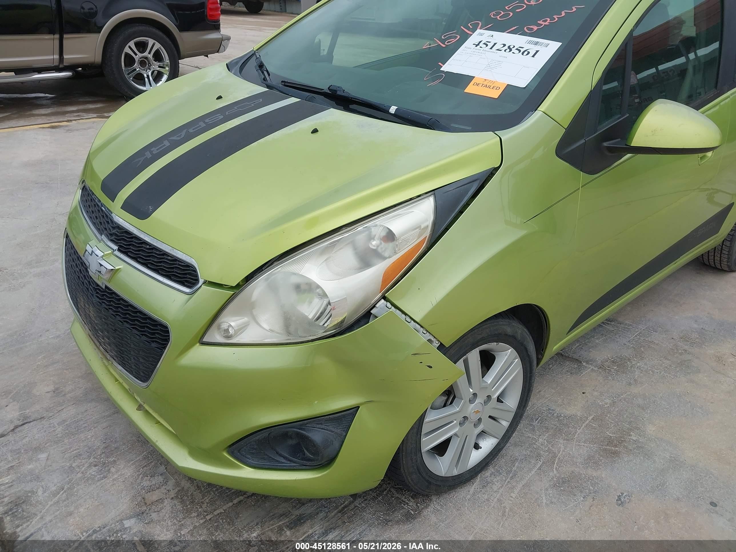 2013 Chevrolet Spark 1lt Auto Green vin: KL8CD6S96DC510639