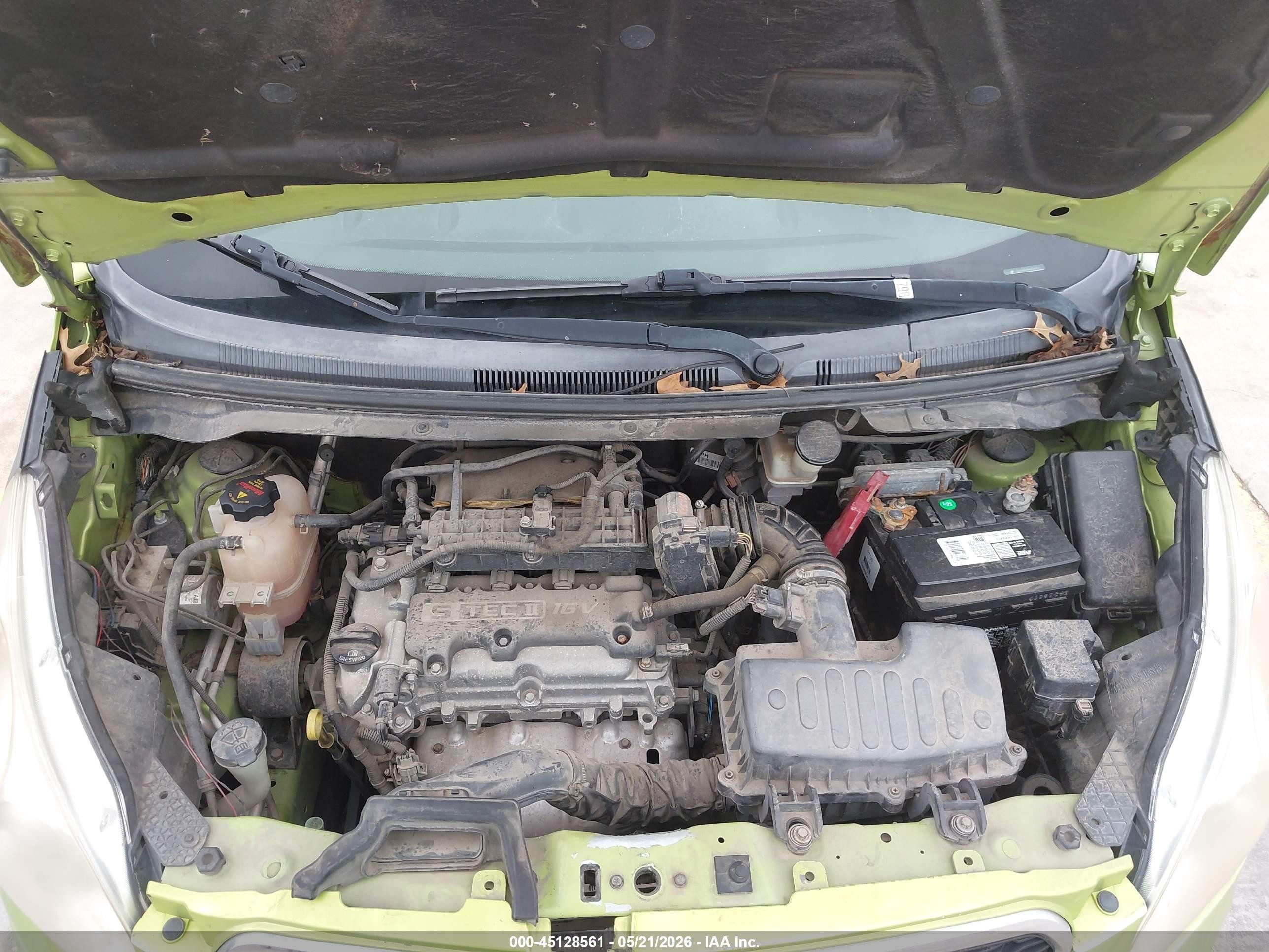 2013 Chevrolet Spark 1lt Auto Green vin: KL8CD6S96DC510639