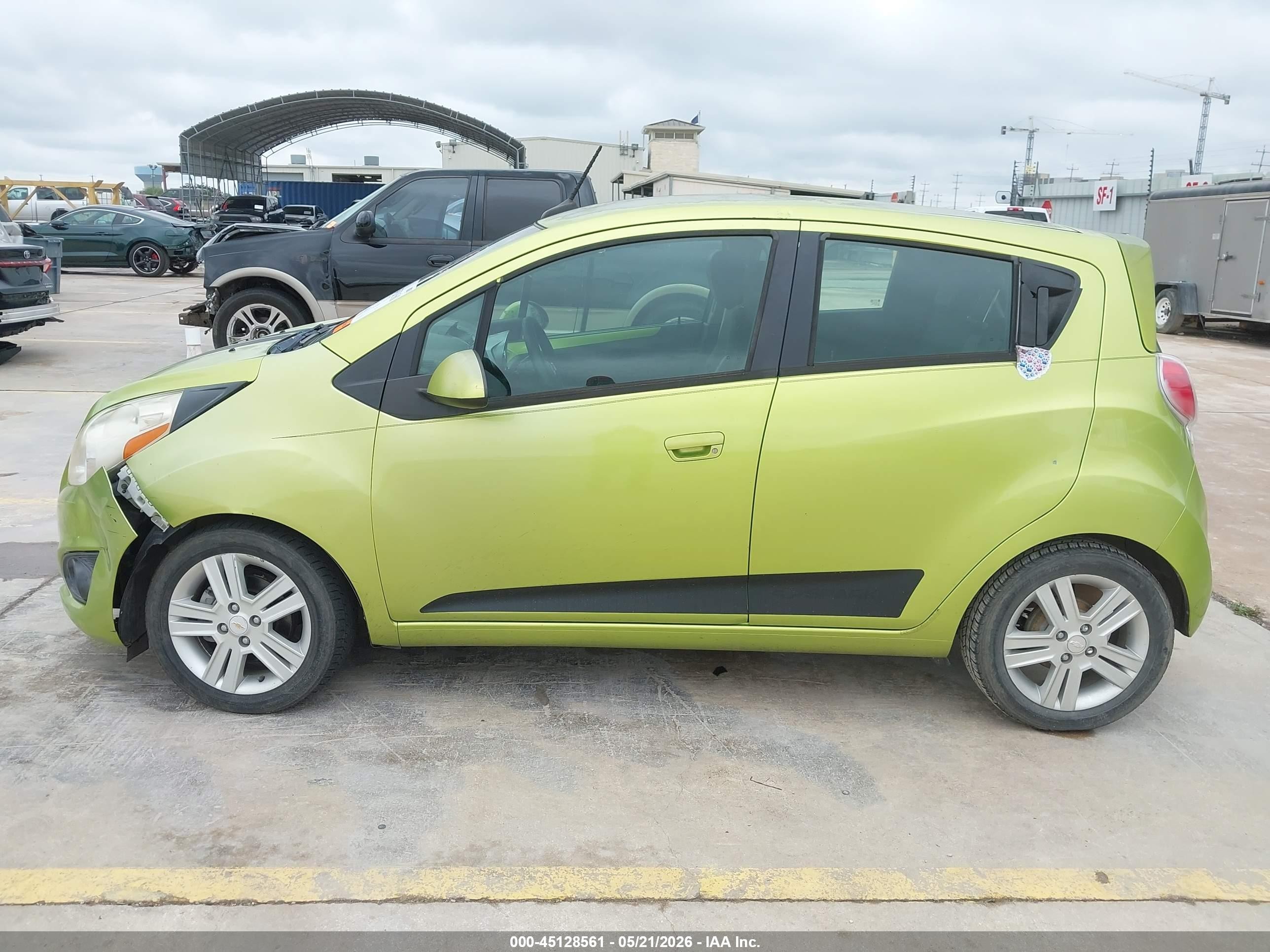 2013 Chevrolet Spark 1lt Auto Green vin: KL8CD6S96DC510639