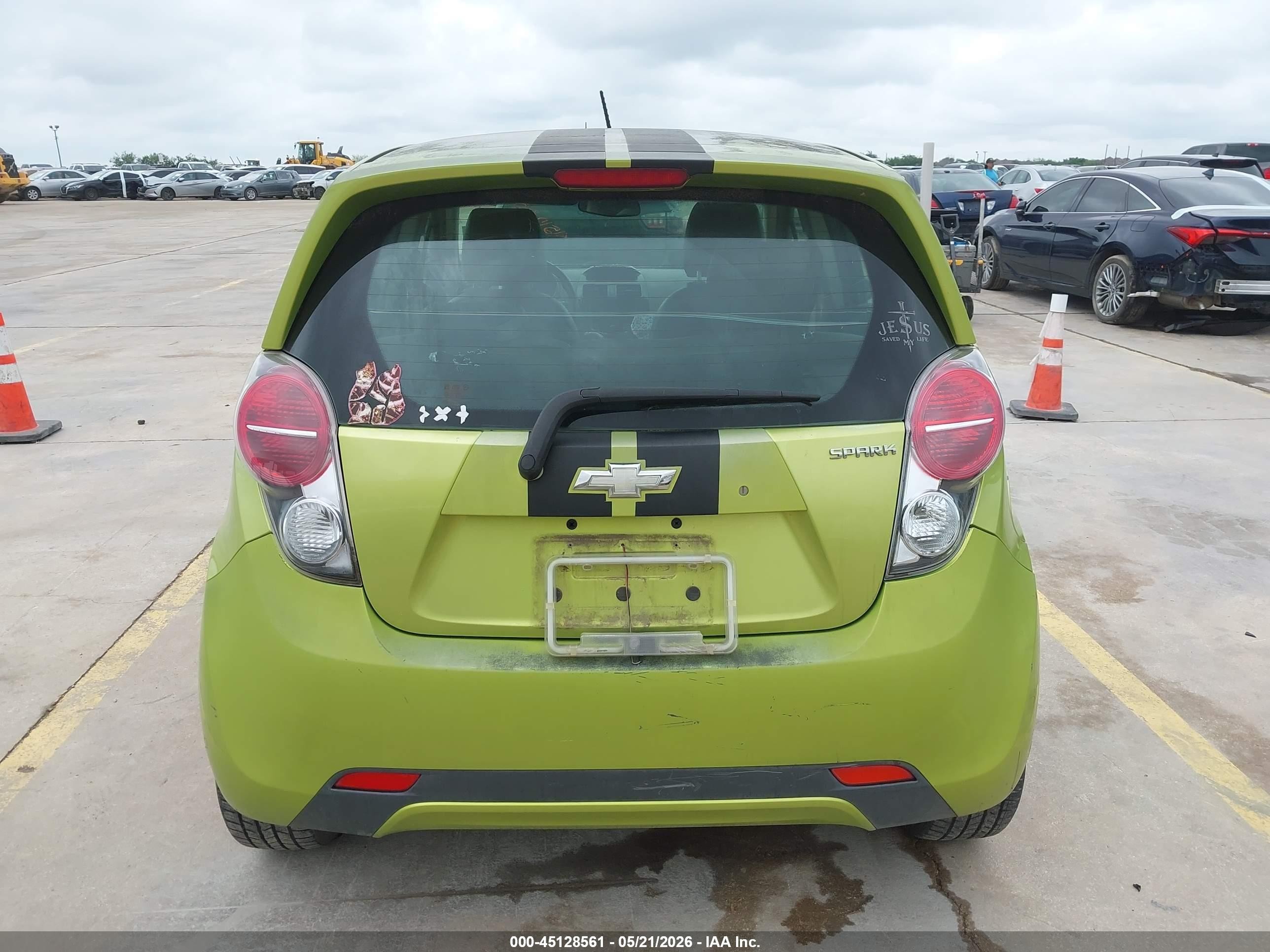 2013 Chevrolet Spark 1lt Auto Green vin: KL8CD6S96DC510639