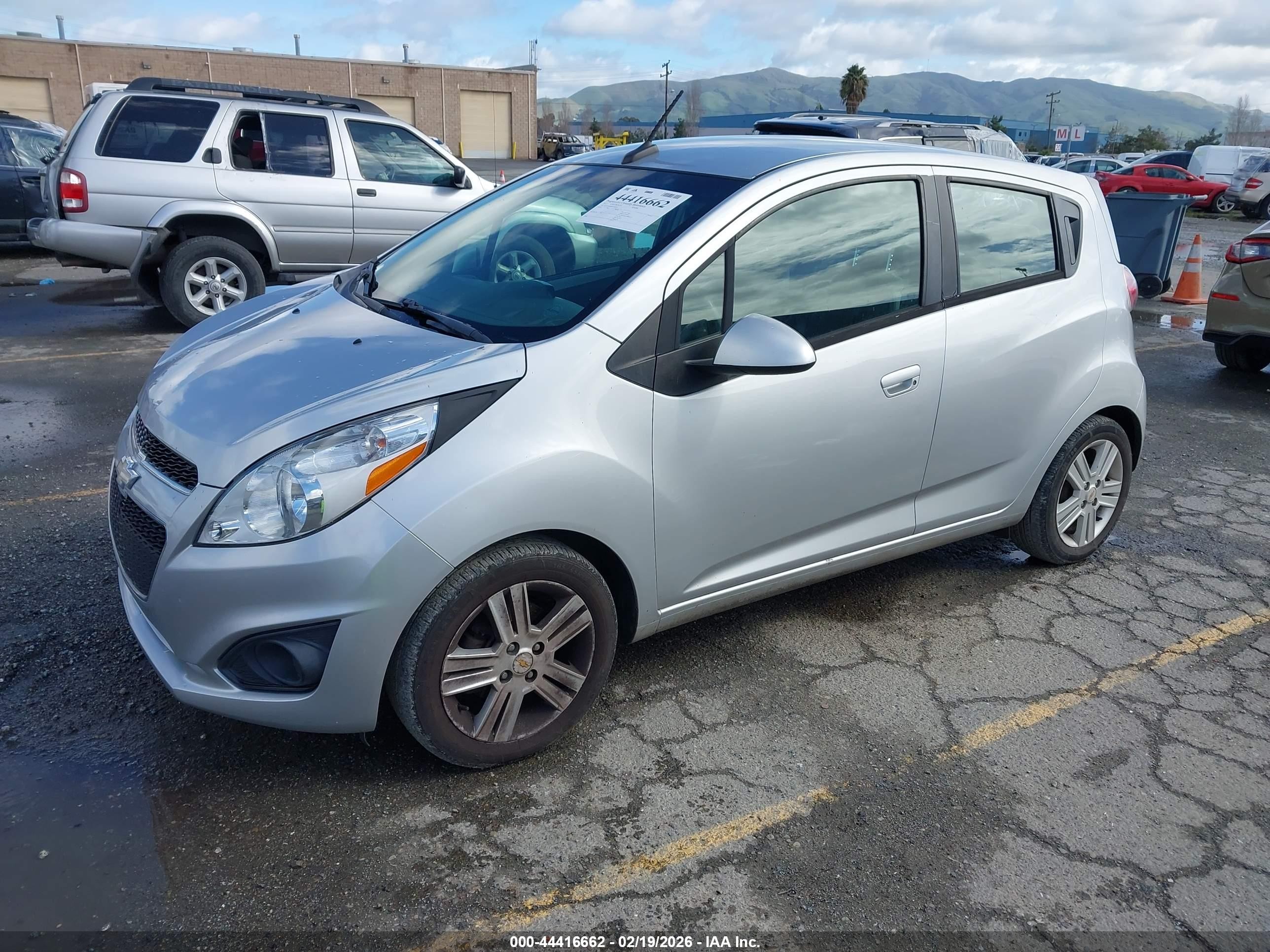 2013 Chevrolet Spark 1lt Auto Silver vin: KL8CD6S96DC585678