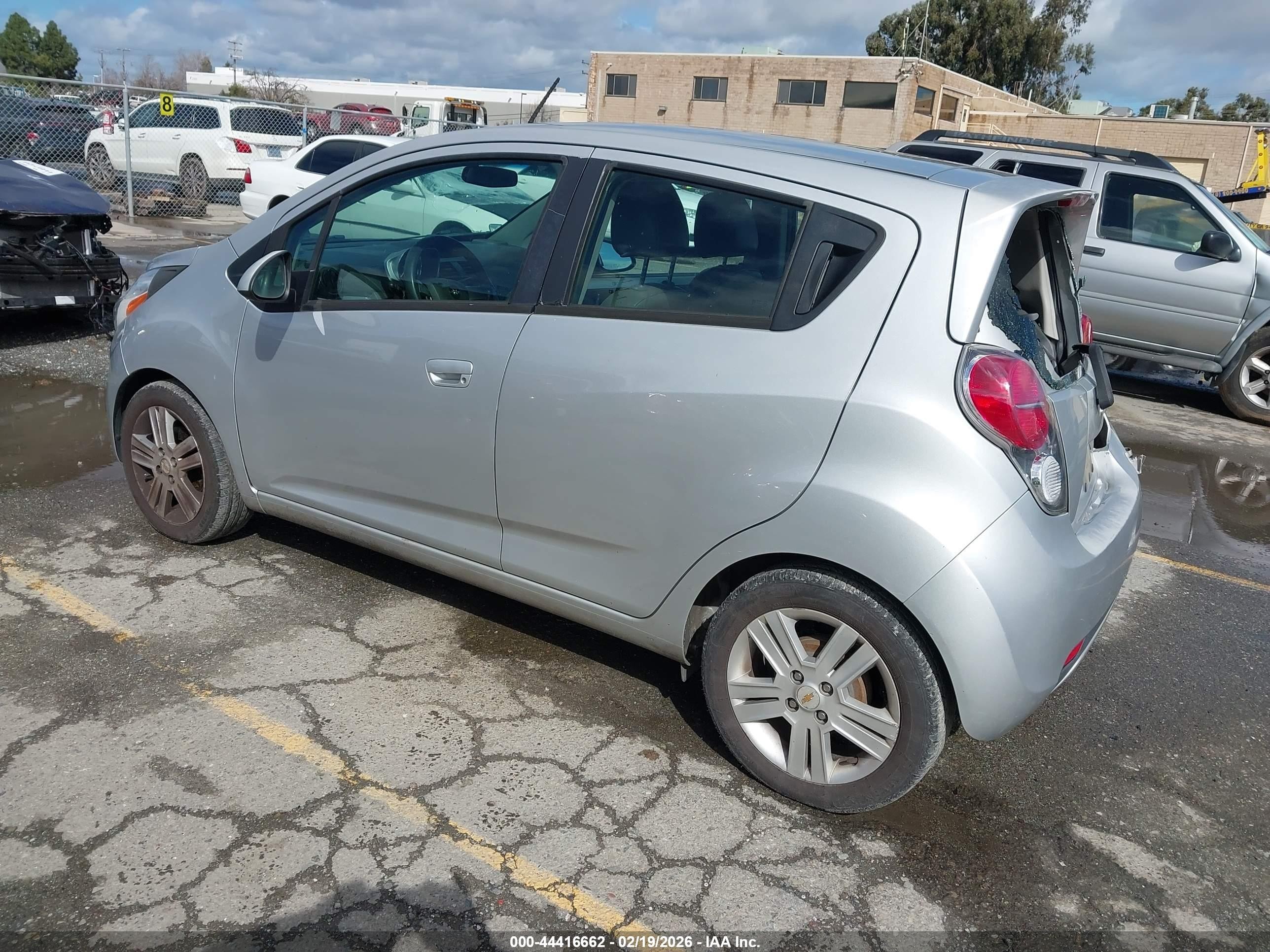 2013 Chevrolet Spark 1lt Auto Silver vin: KL8CD6S96DC585678