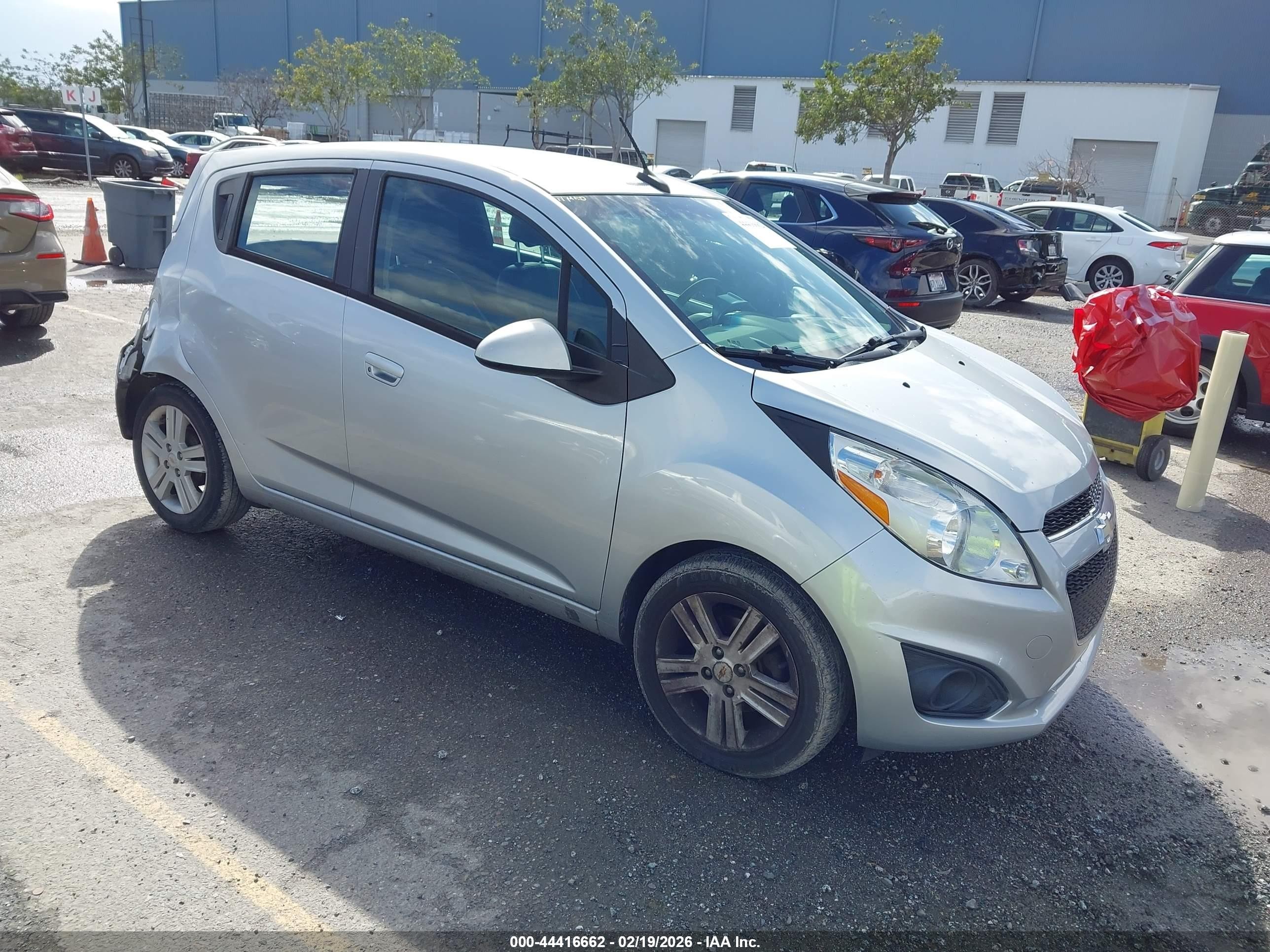2013 Chevrolet Spark 1lt Auto Silver vin: KL8CD6S96DC585678