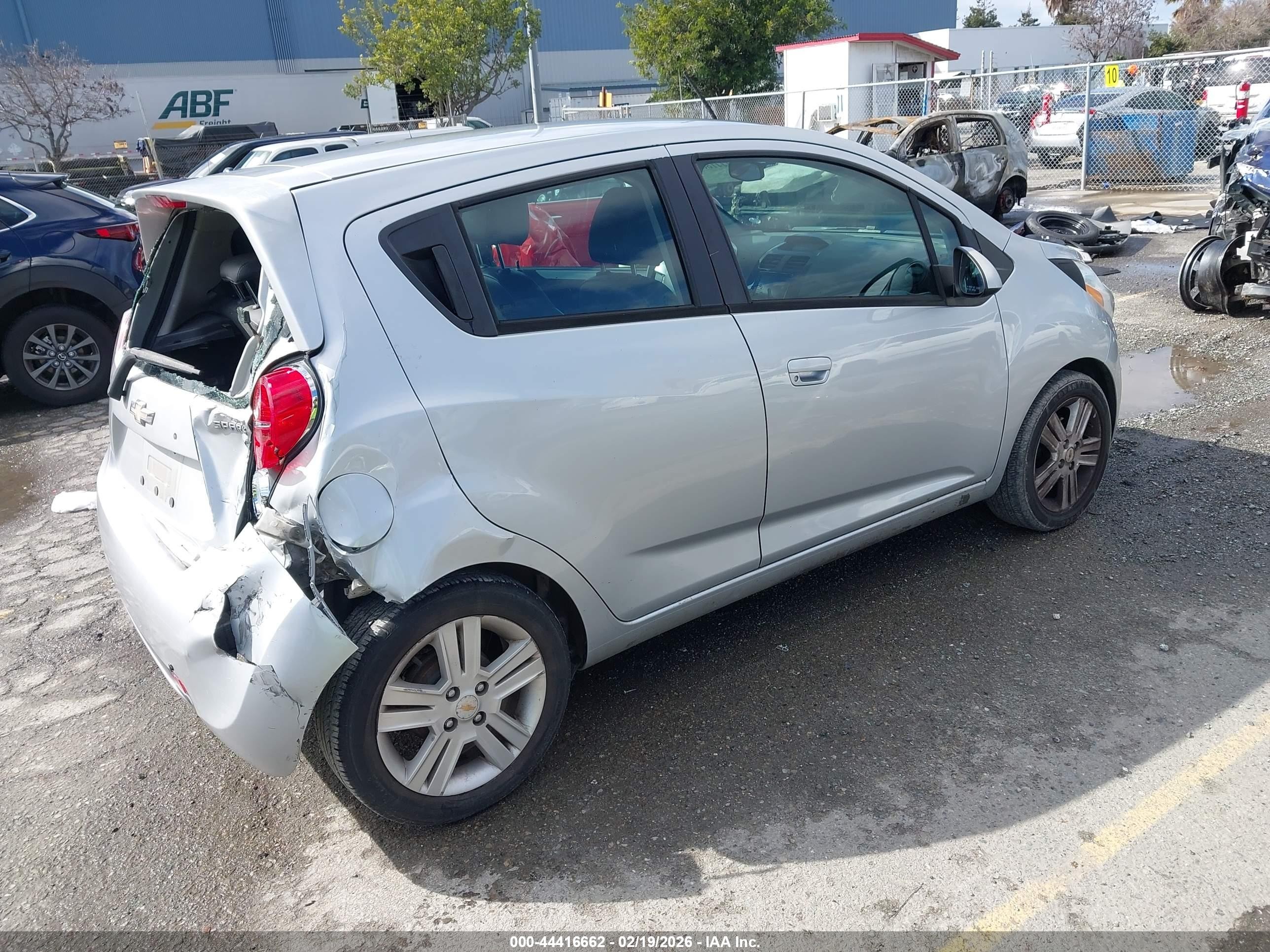 2013 Chevrolet Spark 1lt Auto Silver vin: KL8CD6S96DC585678