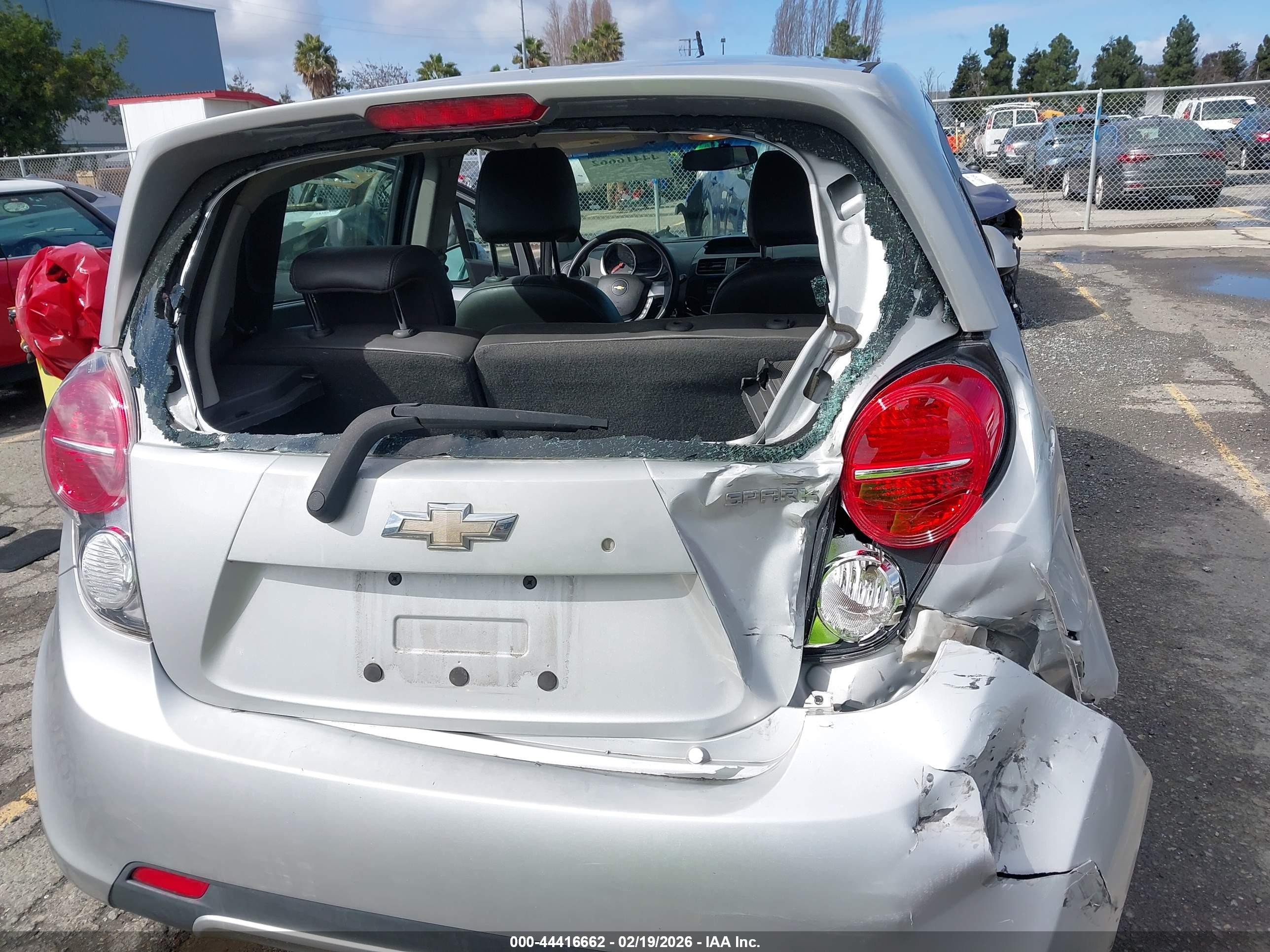 2013 Chevrolet Spark 1lt Auto Silver vin: KL8CD6S96DC585678
