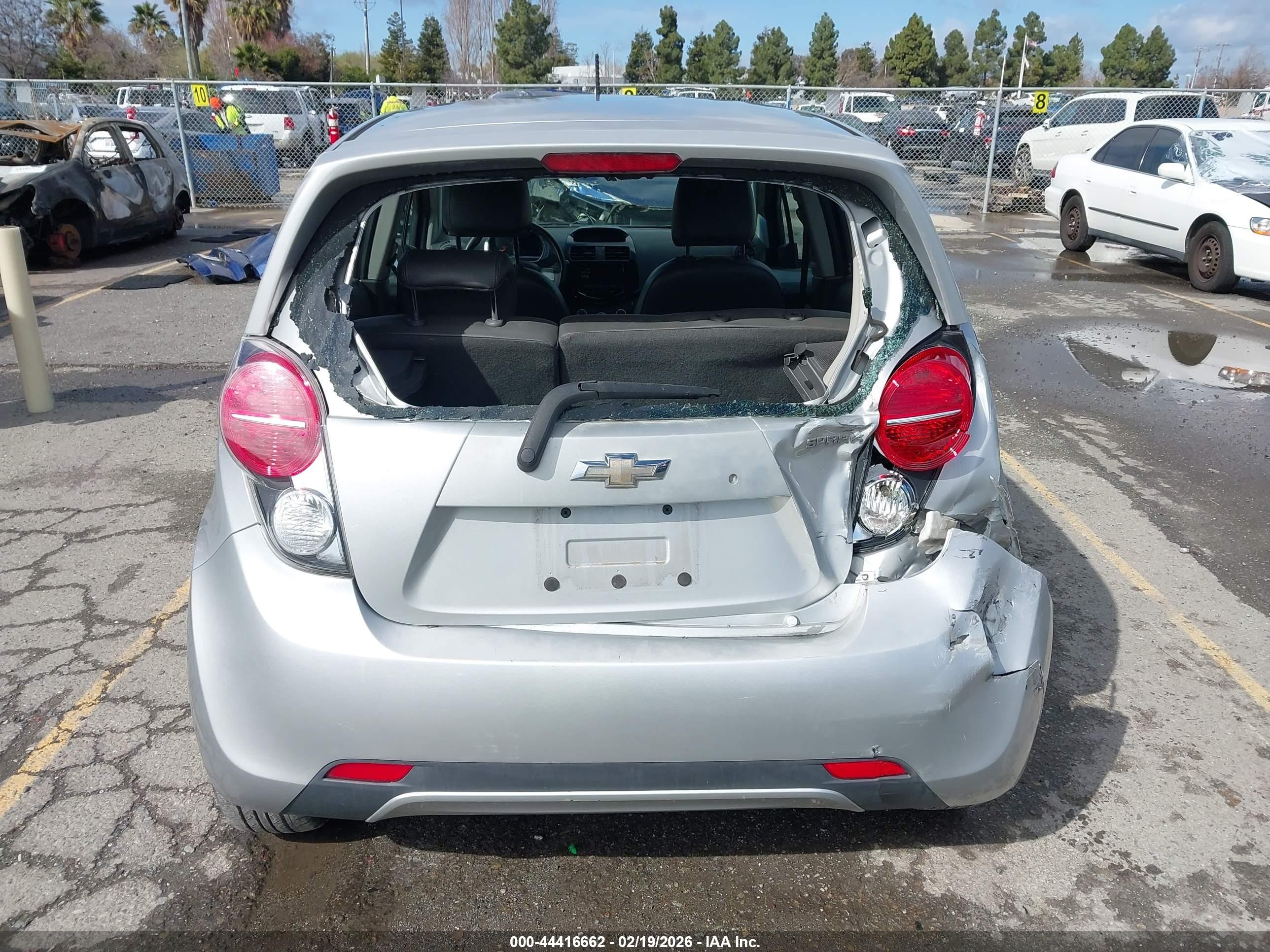 2013 Chevrolet Spark 1lt Auto Silver vin: KL8CD6S96DC585678