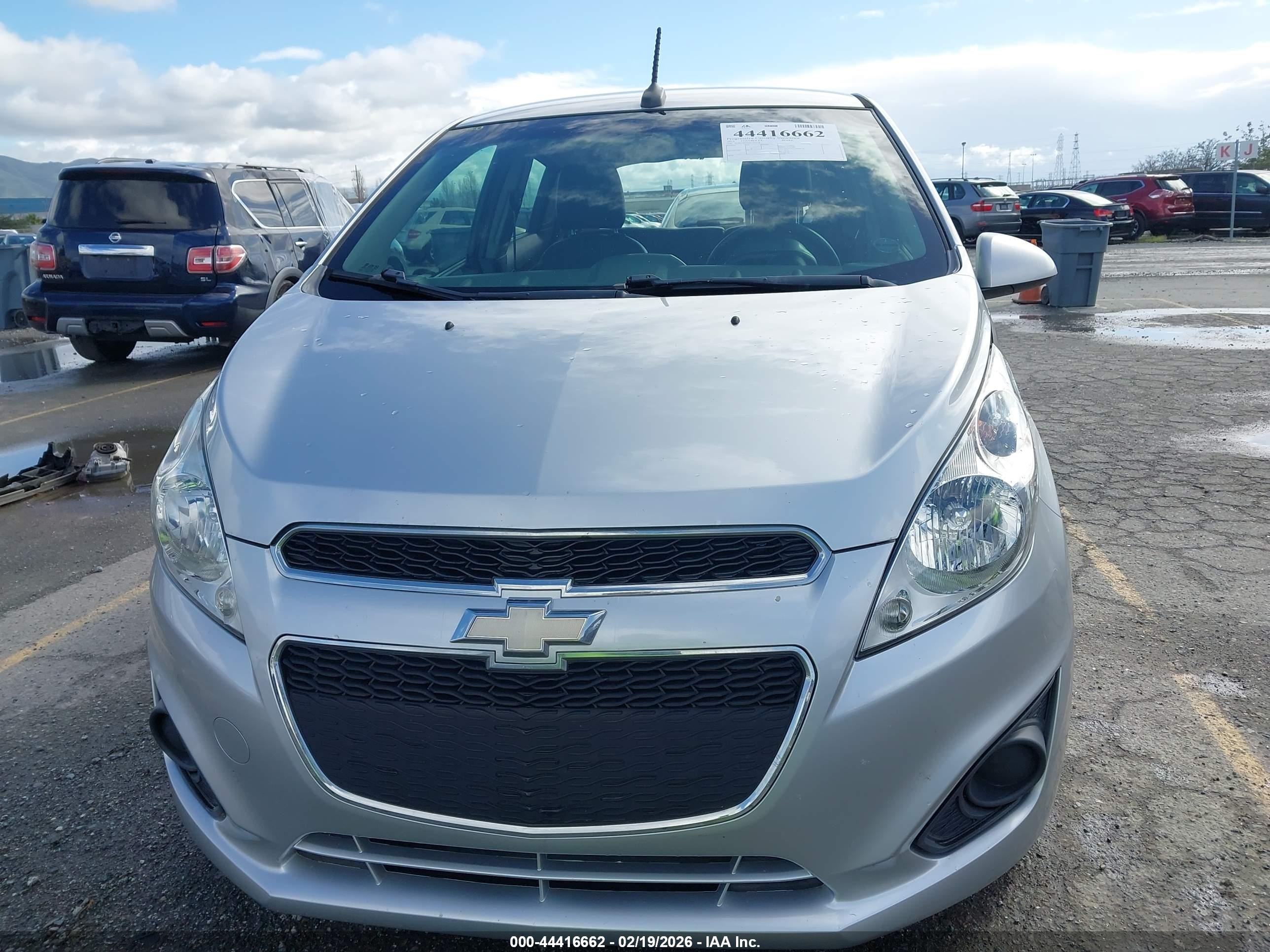 2013 Chevrolet Spark 1lt Auto Silver vin: KL8CD6S96DC585678