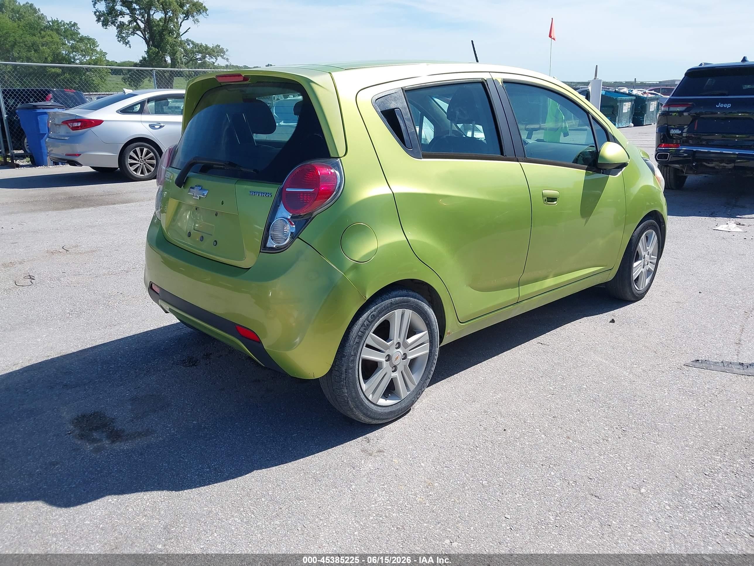 2013 Chevrolet Spark 1lt Auto Green vin: KL8CD6S96DC611843