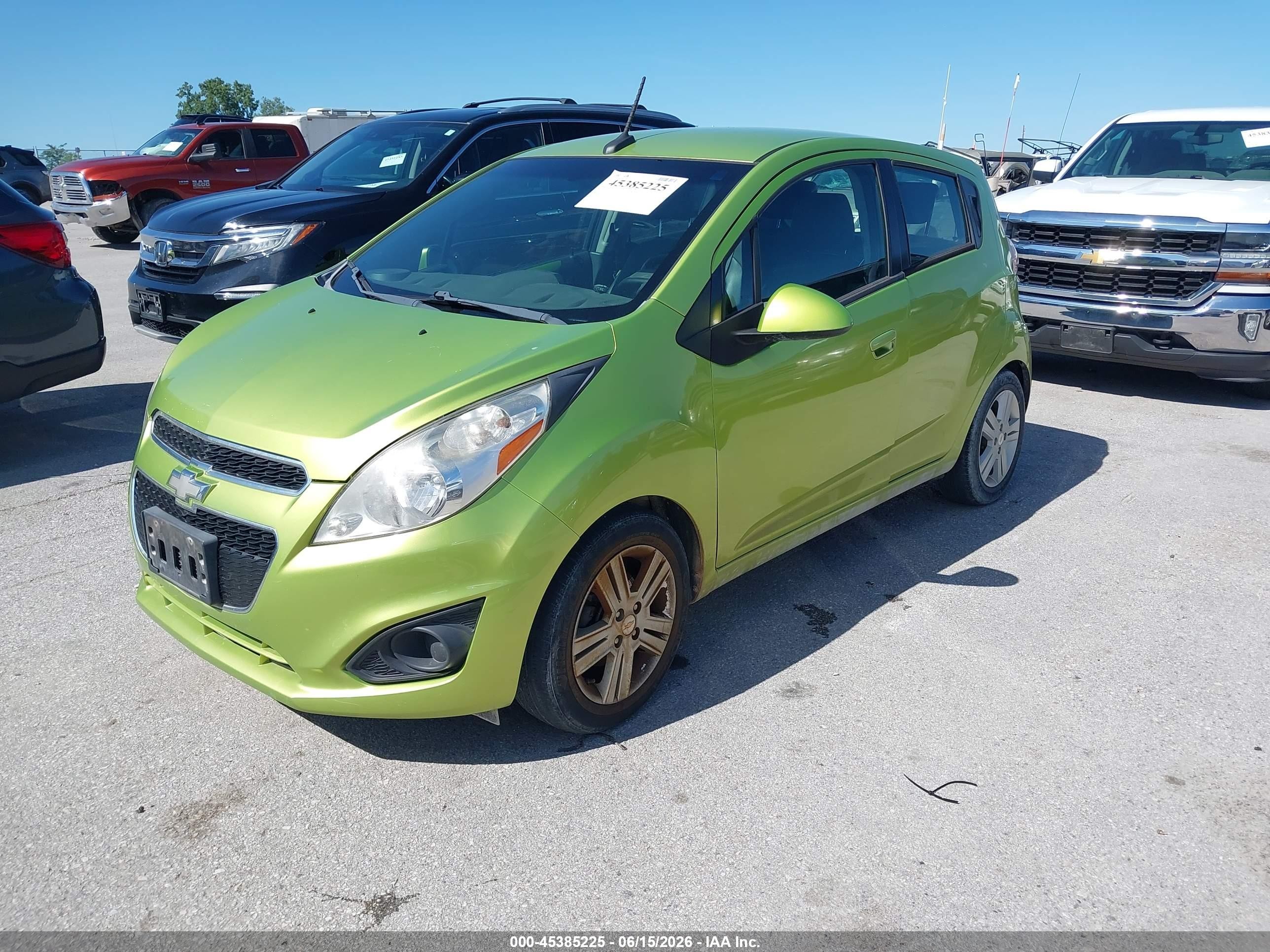 2013 Chevrolet Spark 1lt Auto Green vin: KL8CD6S96DC611843
