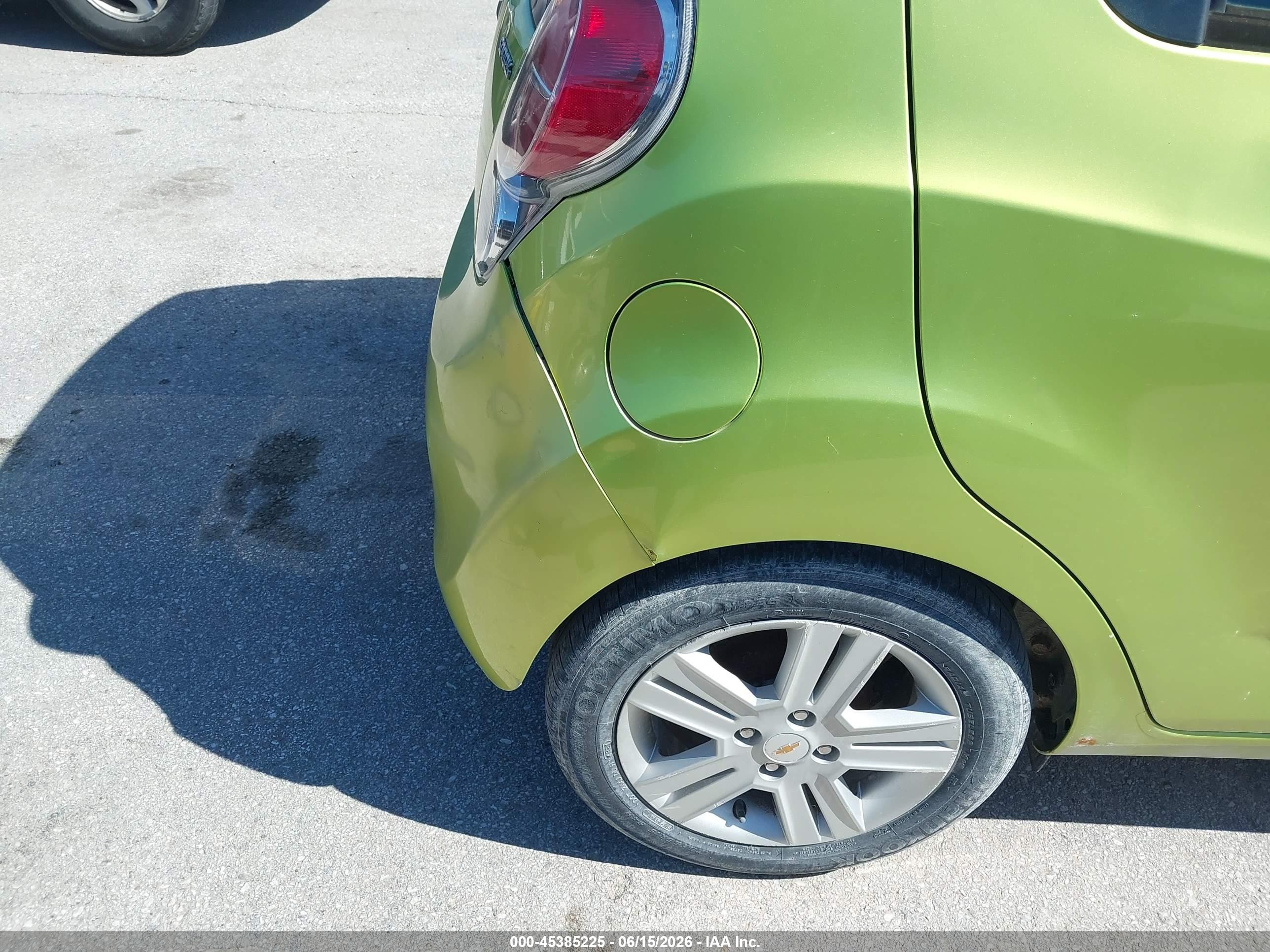 2013 Chevrolet Spark 1lt Auto Green vin: KL8CD6S96DC611843