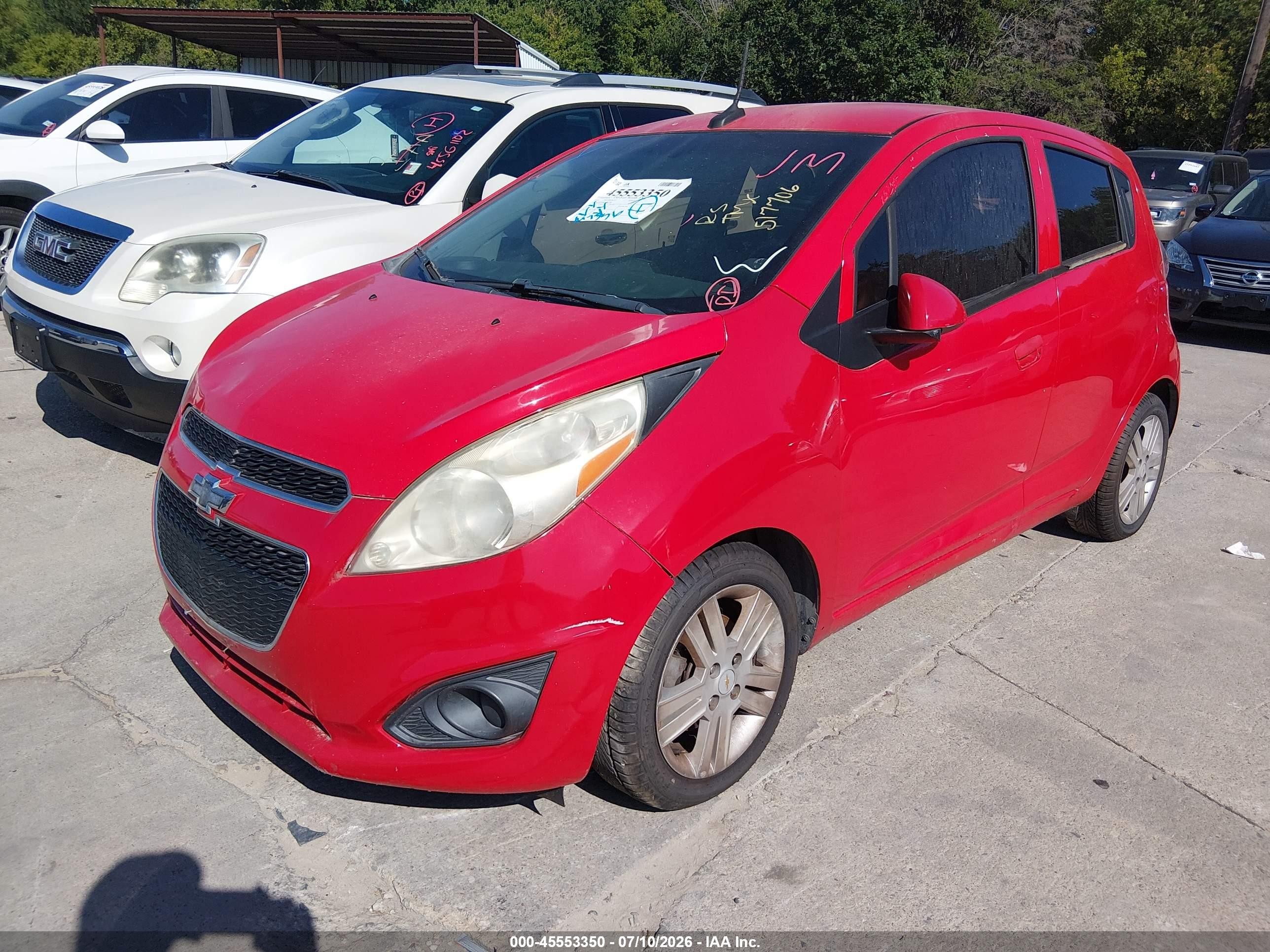 2014 Chevrolet Spark 1lt Auto Красный vin: KL8CD6S96EC517706