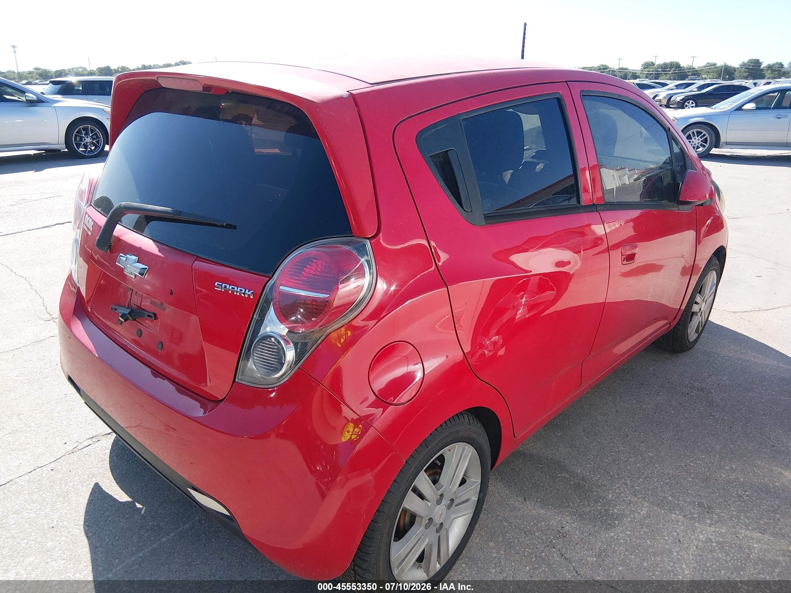 2014 Chevrolet Spark 1lt Auto Красный vin: KL8CD6S96EC517706