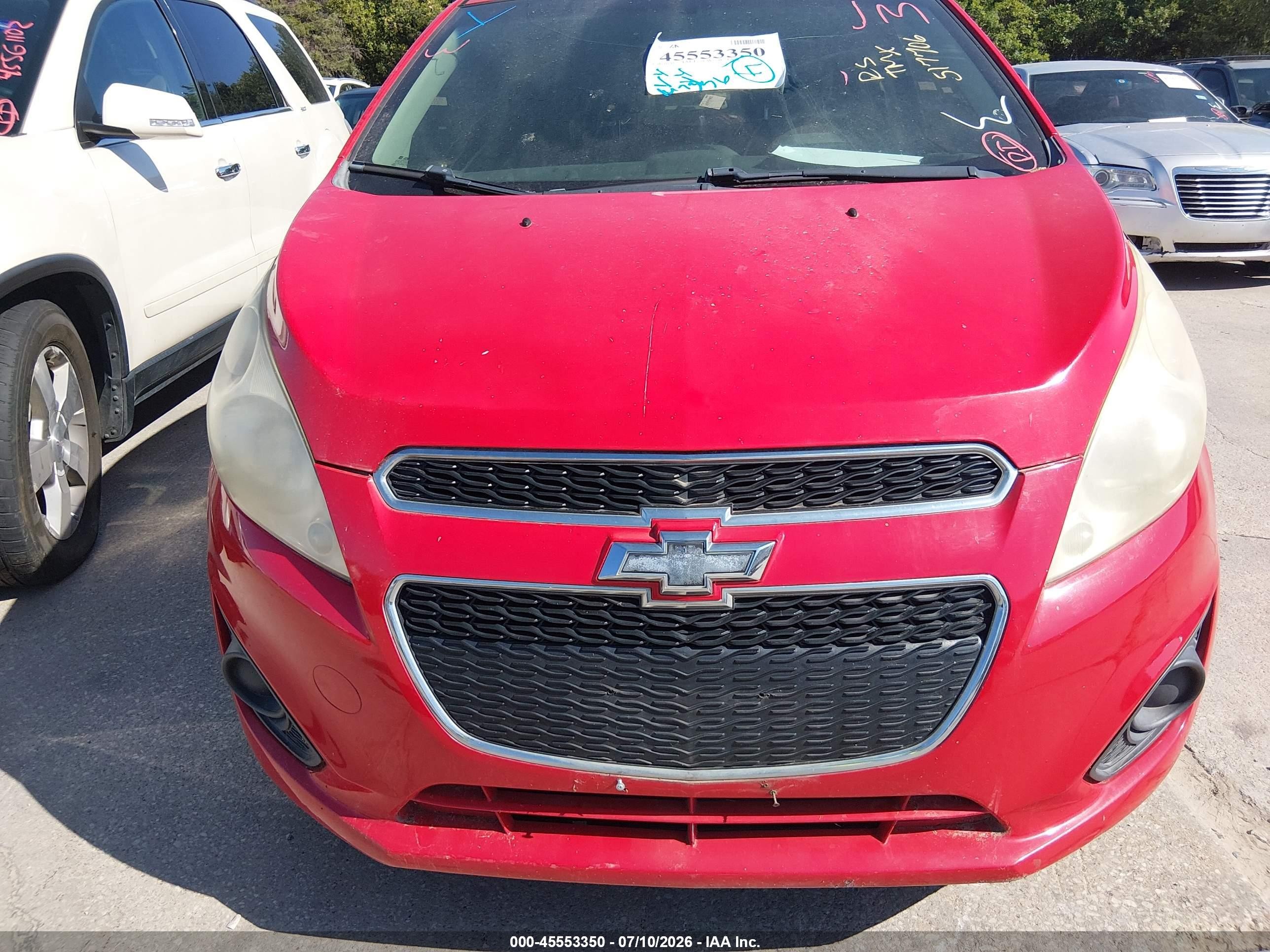 2014 Chevrolet Spark 1lt Auto Красный vin: KL8CD6S96EC517706