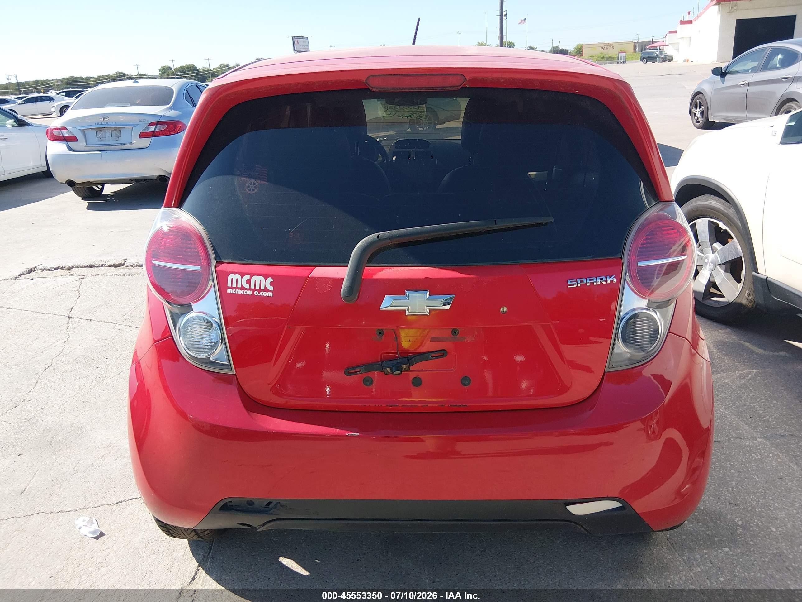 2014 Chevrolet Spark 1lt Auto Красный vin: KL8CD6S96EC517706
