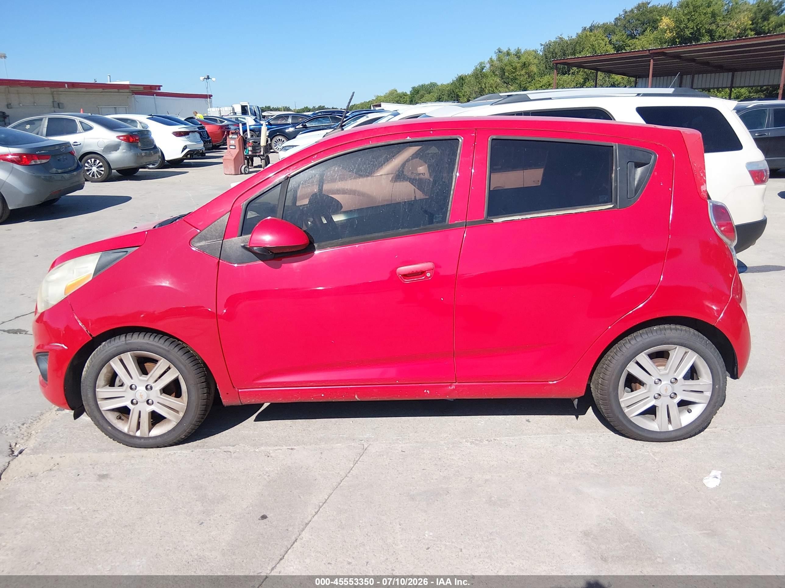 2014 Chevrolet Spark 1lt Auto Красный vin: KL8CD6S96EC517706