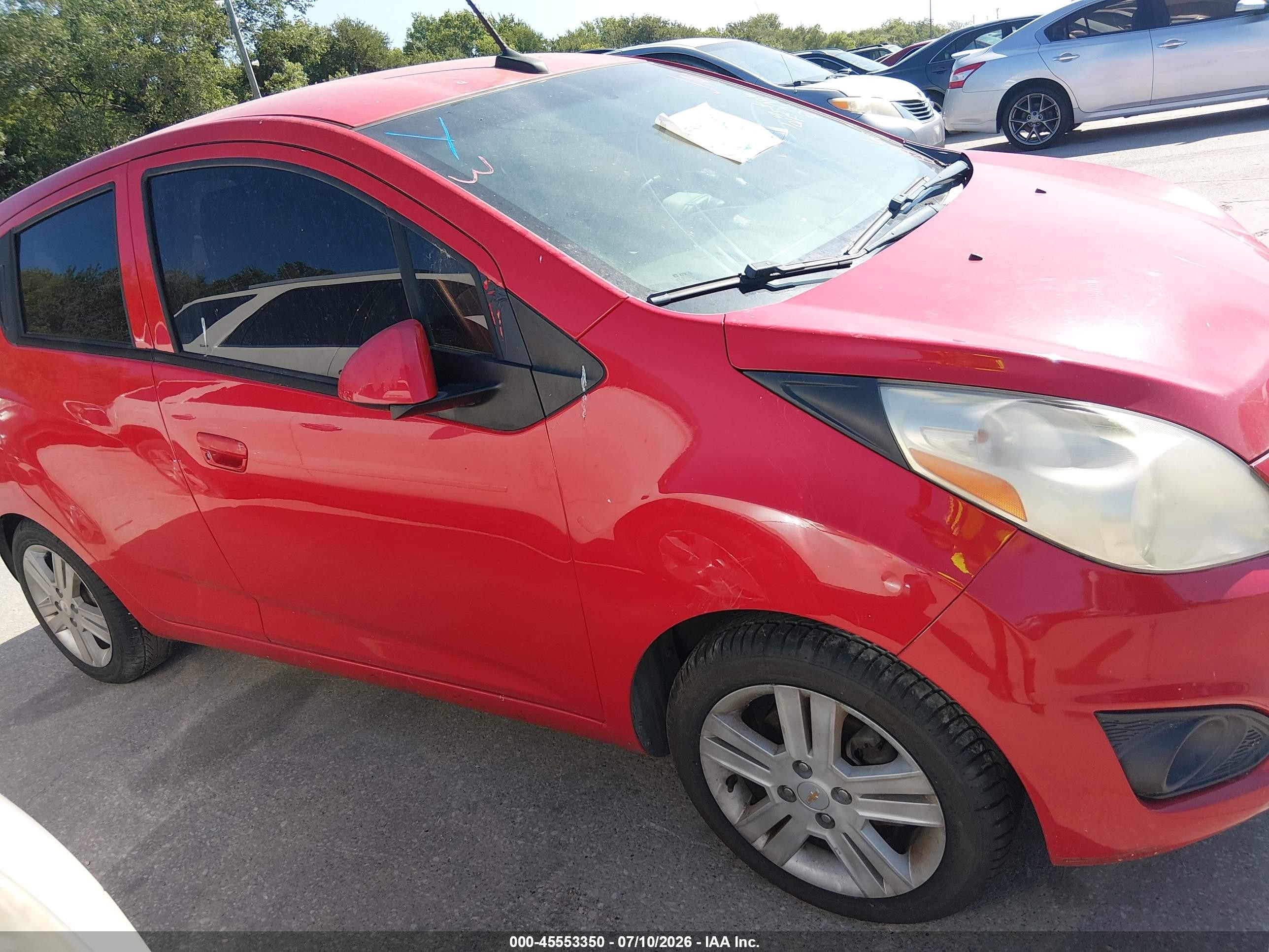 2014 Chevrolet Spark 1lt Auto Красный vin: KL8CD6S96EC517706