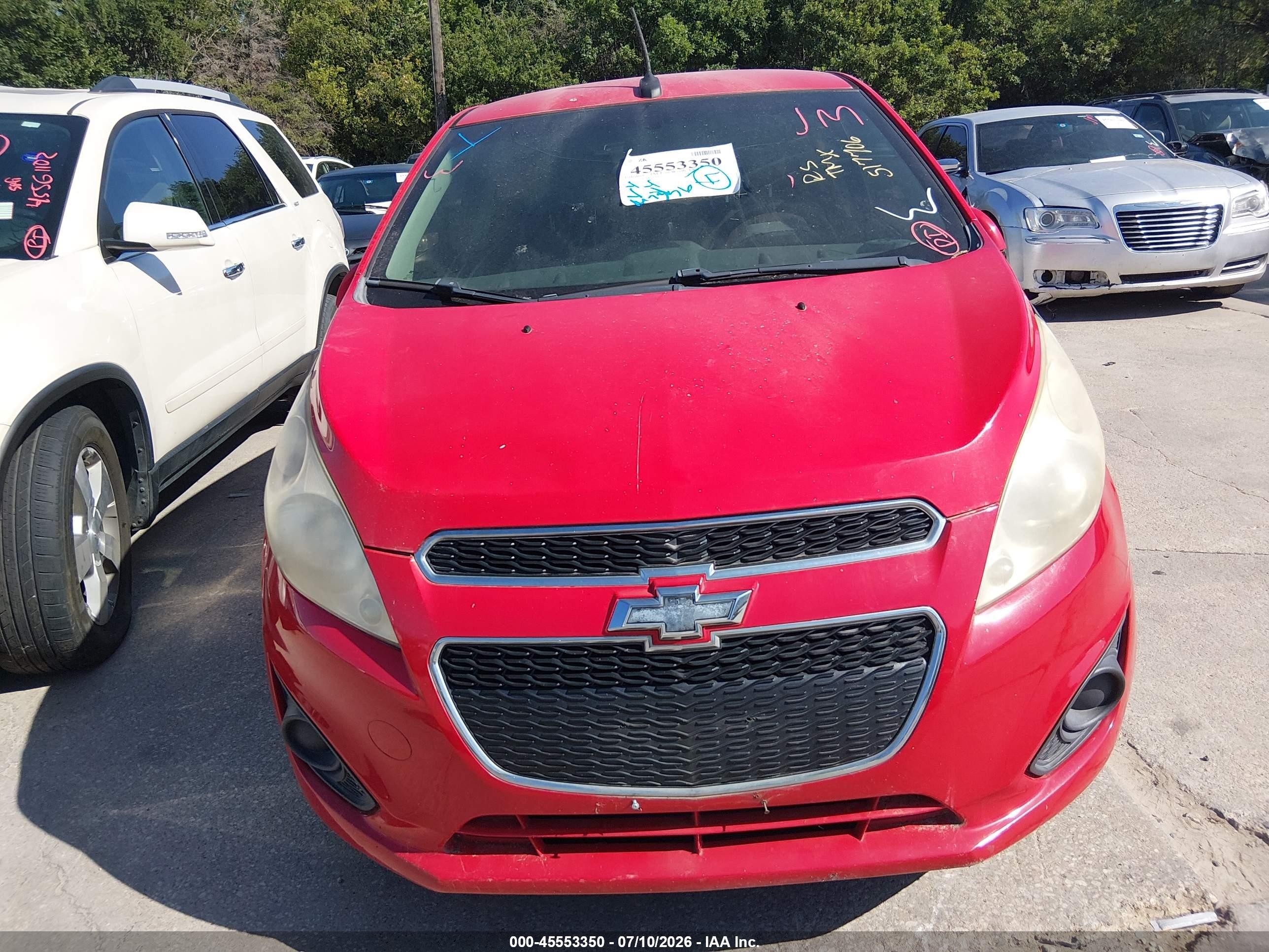2014 Chevrolet Spark 1lt Auto Красный vin: KL8CD6S96EC517706