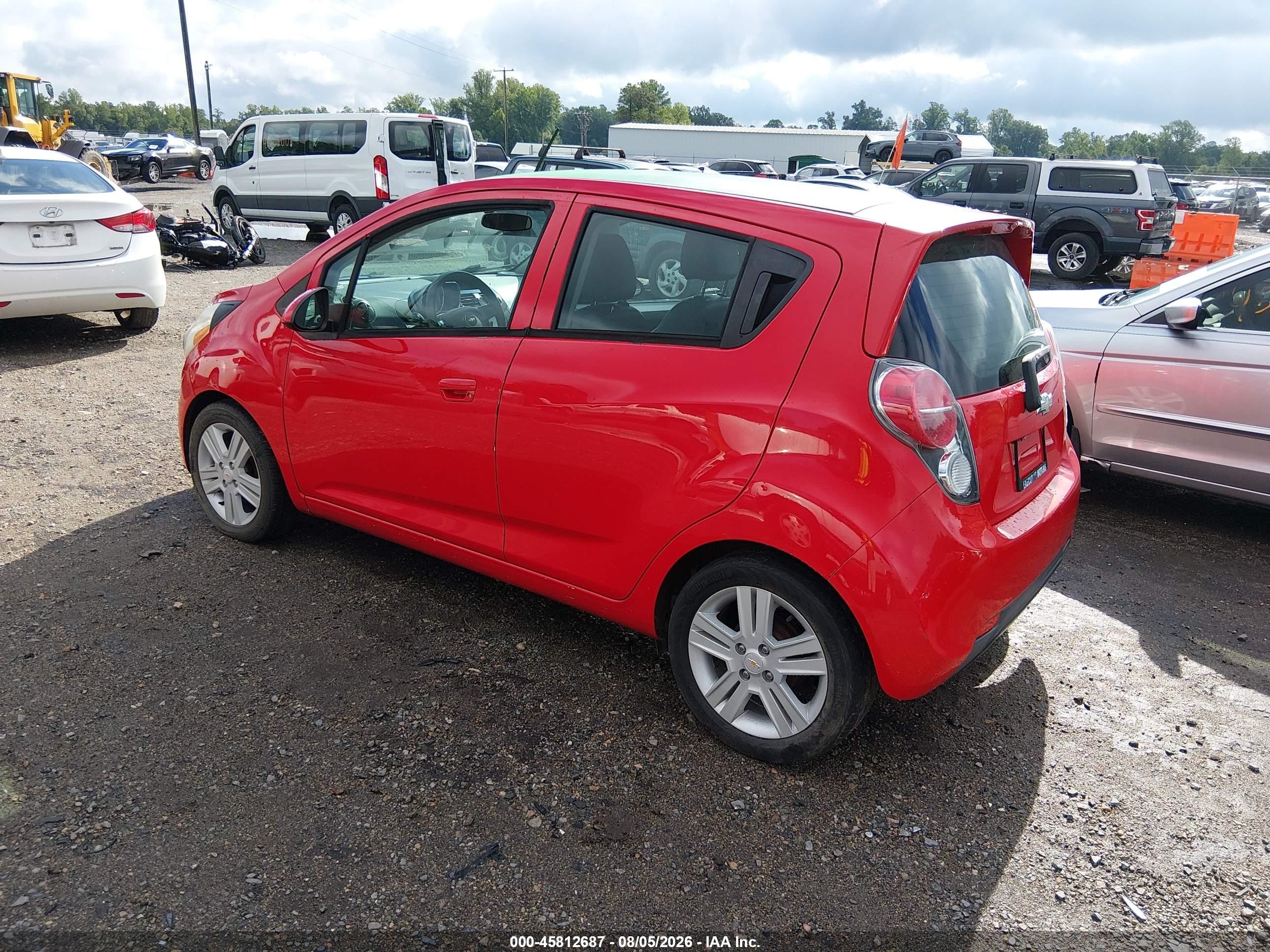 2014 Chevrolet Spark 1lt Auto Red vin: KL8CD6S96EC534764