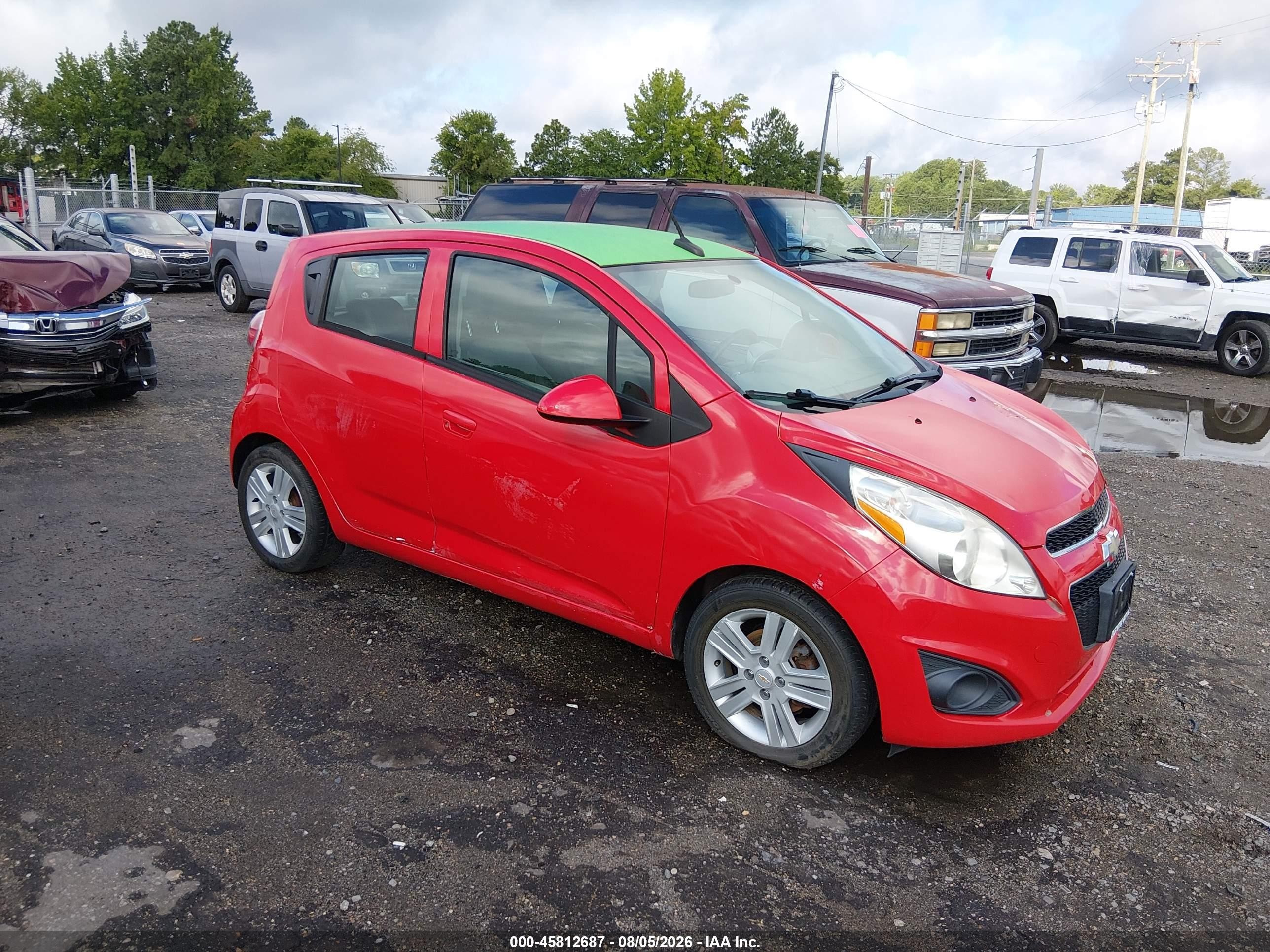 2014 Chevrolet Spark 1lt Auto Красный vin: KL8CD6S96EC534764