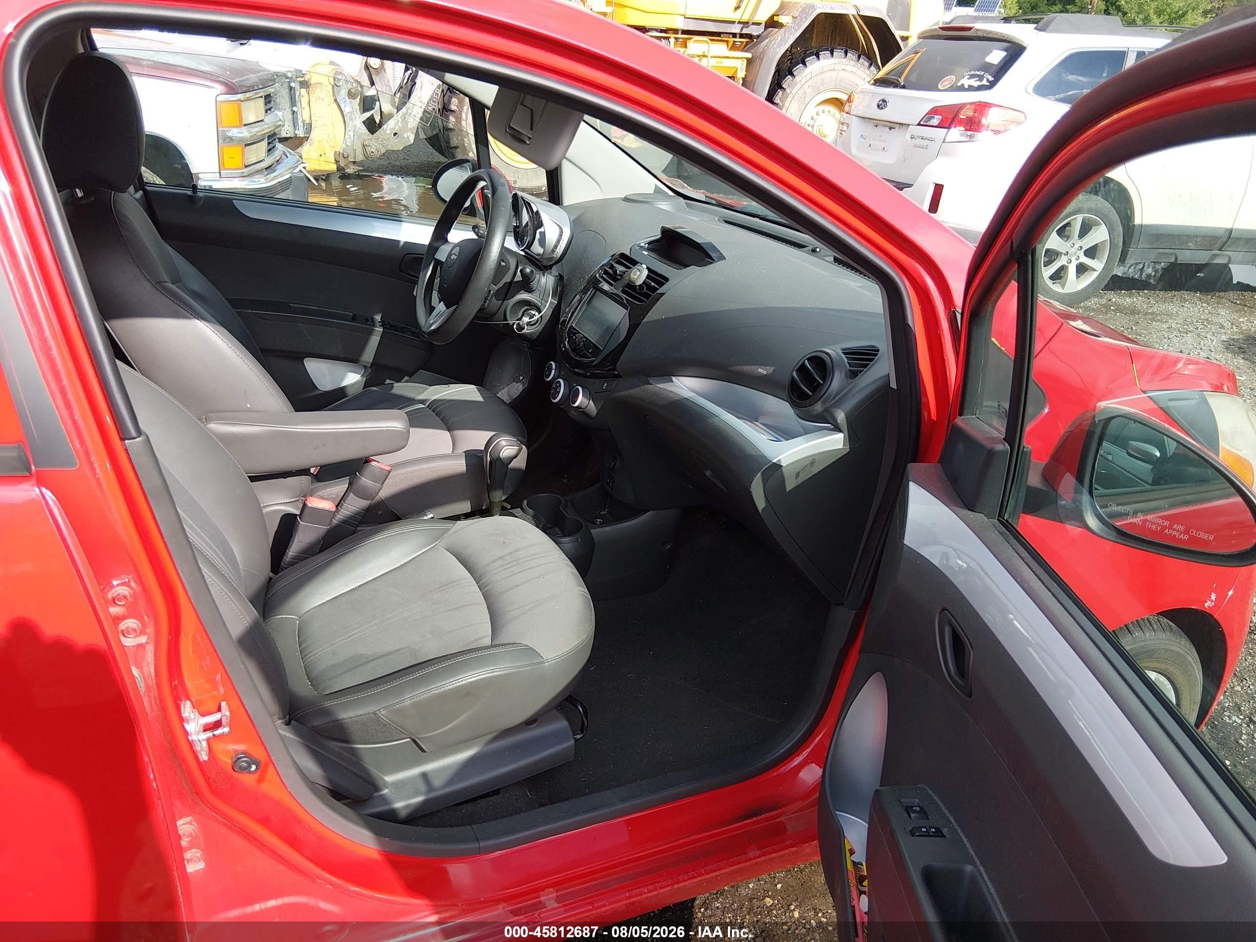 2014 Chevrolet Spark 1lt Auto Red vin: KL8CD6S96EC534764