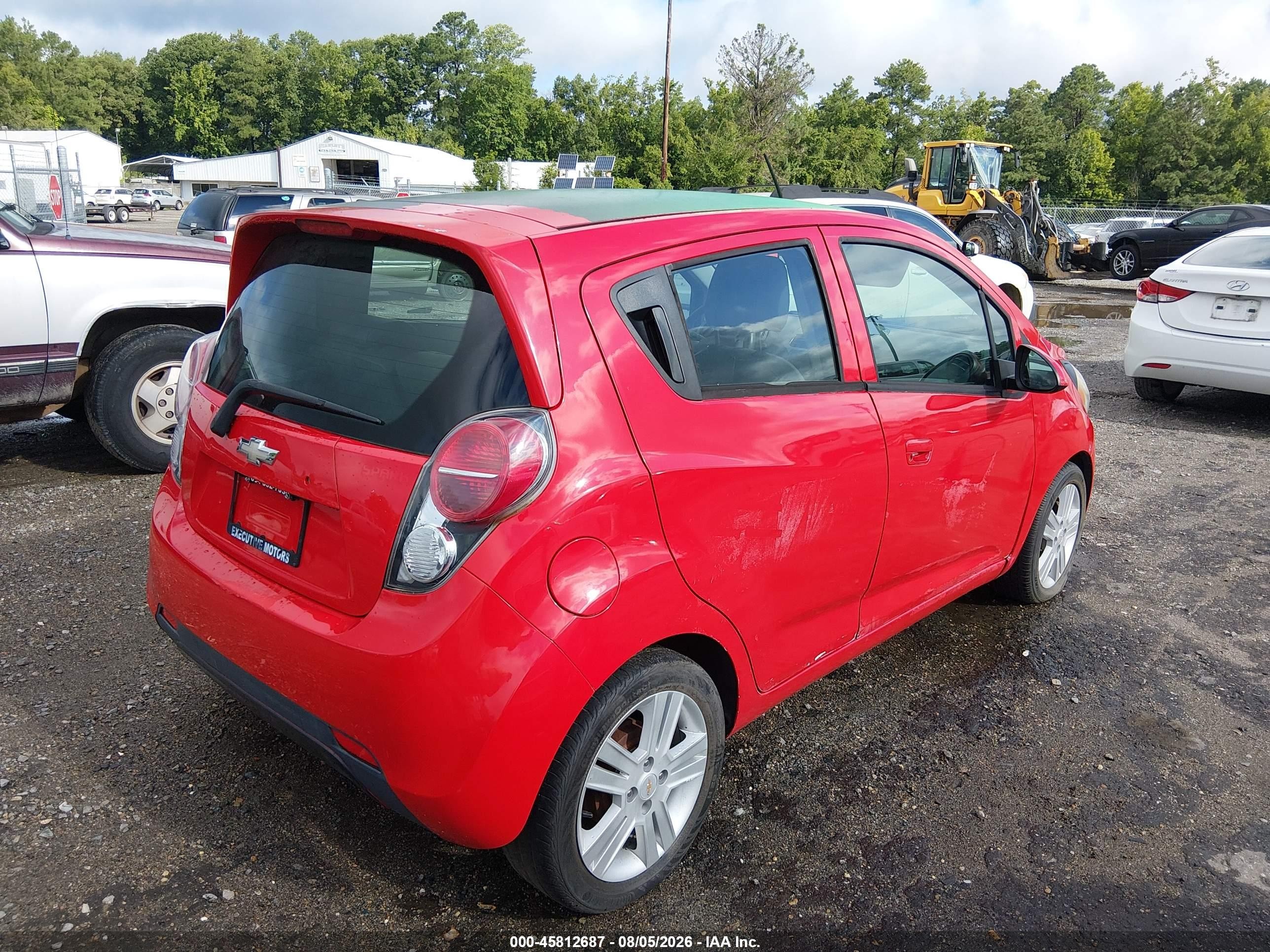 2014 Chevrolet Spark 1lt Auto Red vin: KL8CD6S96EC534764