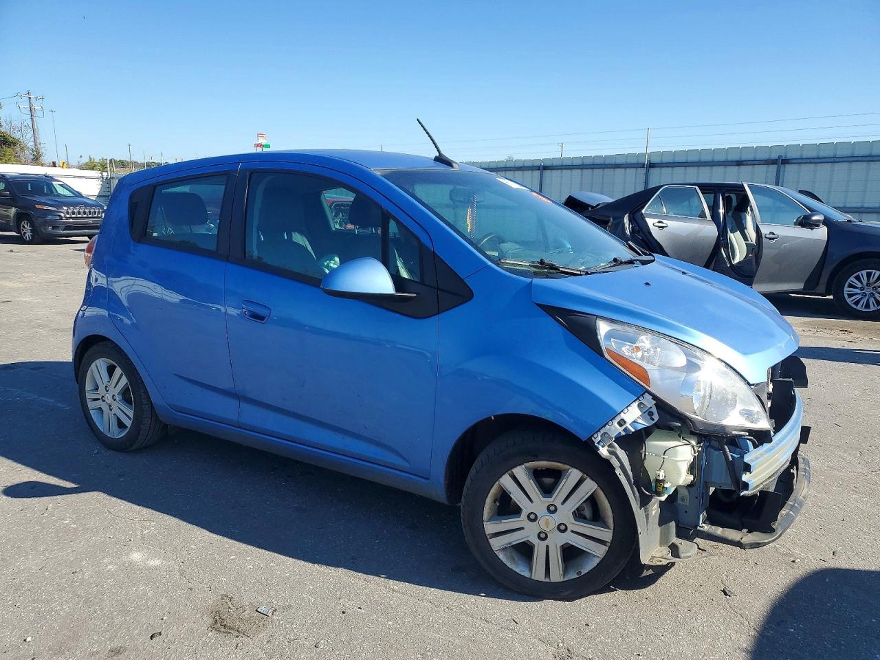 2014 Chevrolet Spark 1lt Blue vin: KL8CD6S96EC546252