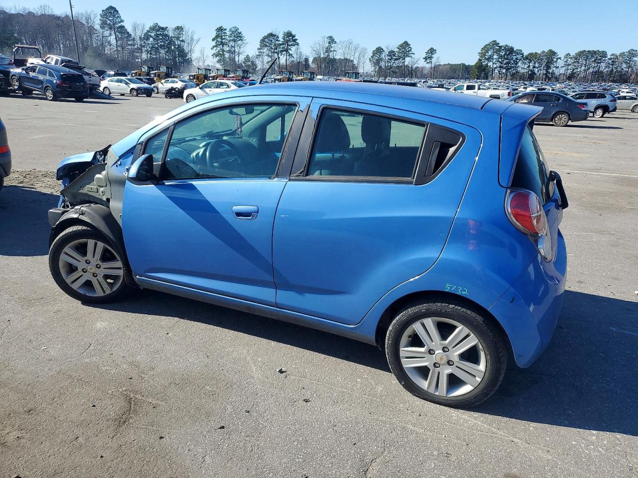2014 Chevrolet Spark 1lt Blue vin: KL8CD6S96EC546252