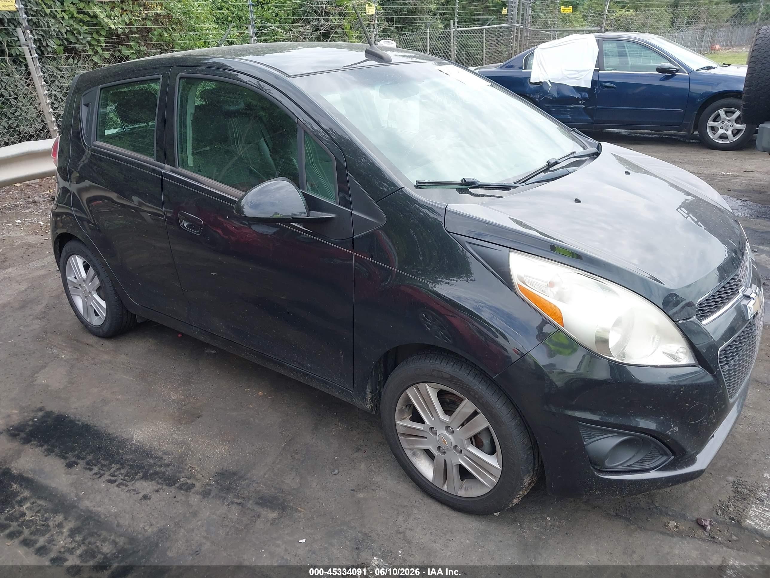 2014 Chevrolet Spark 1lt Auto Black vin: KL8CD6S96EC584385