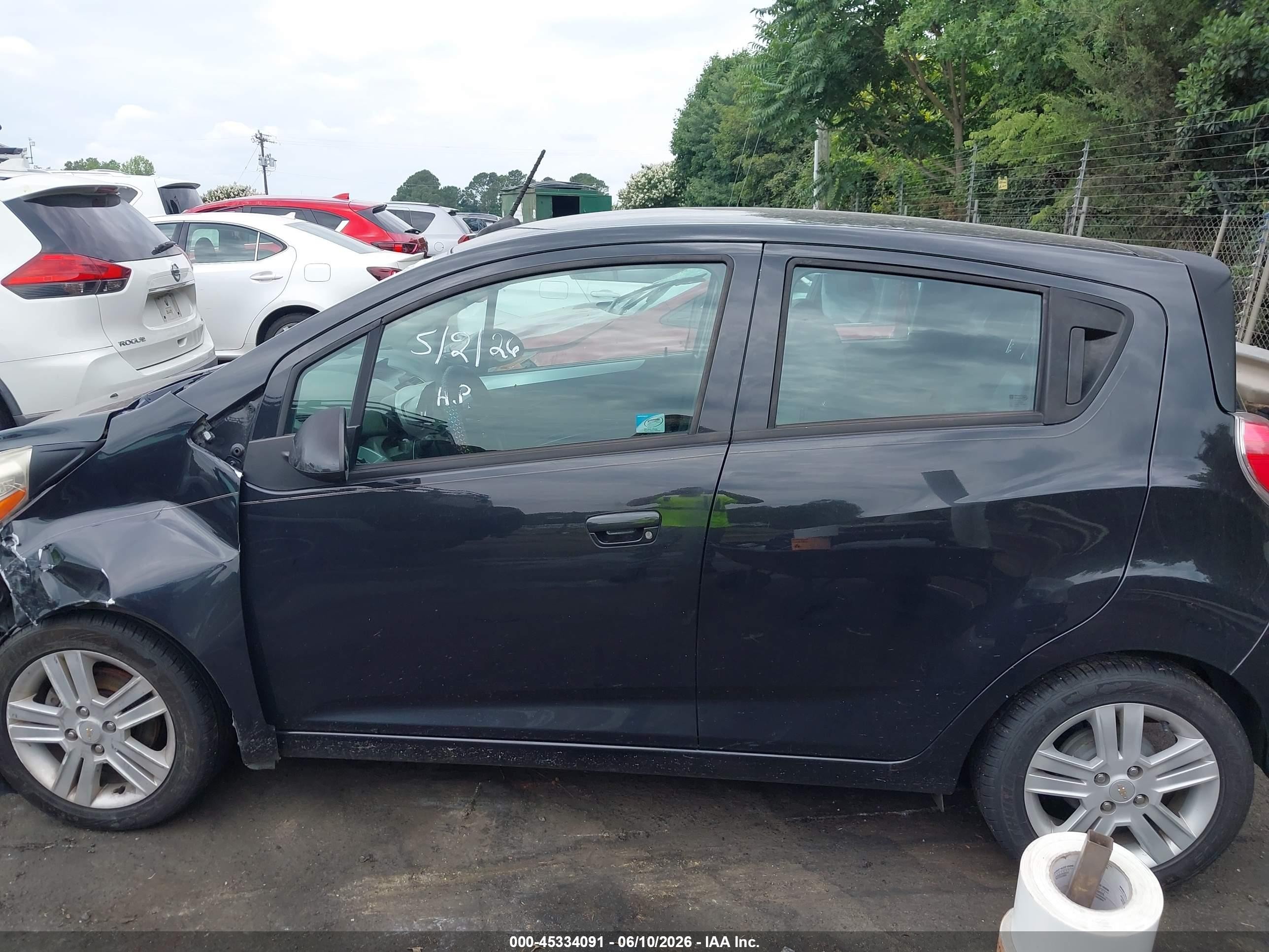 2014 Chevrolet Spark 1lt Auto Black vin: KL8CD6S96EC584385