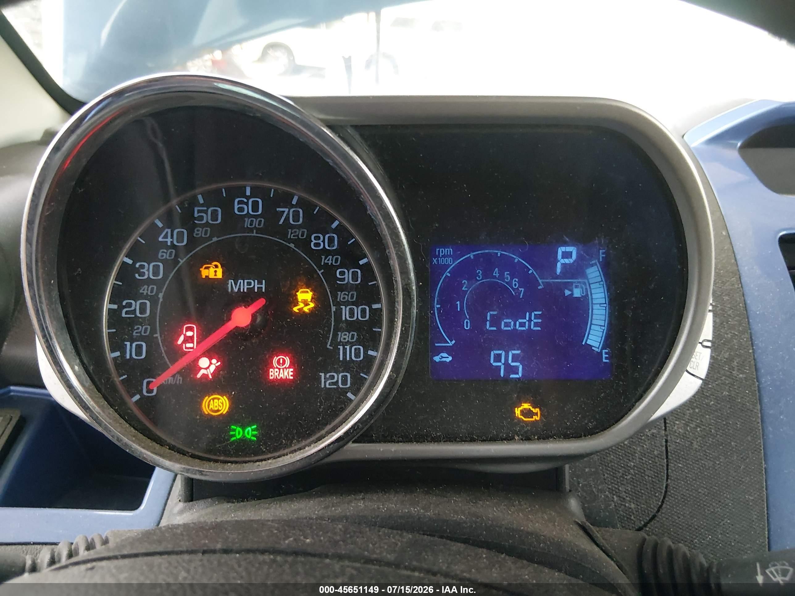 2014 Chevrolet Spark 1lt Auto Blue vin: KL8CD6S96EC585276