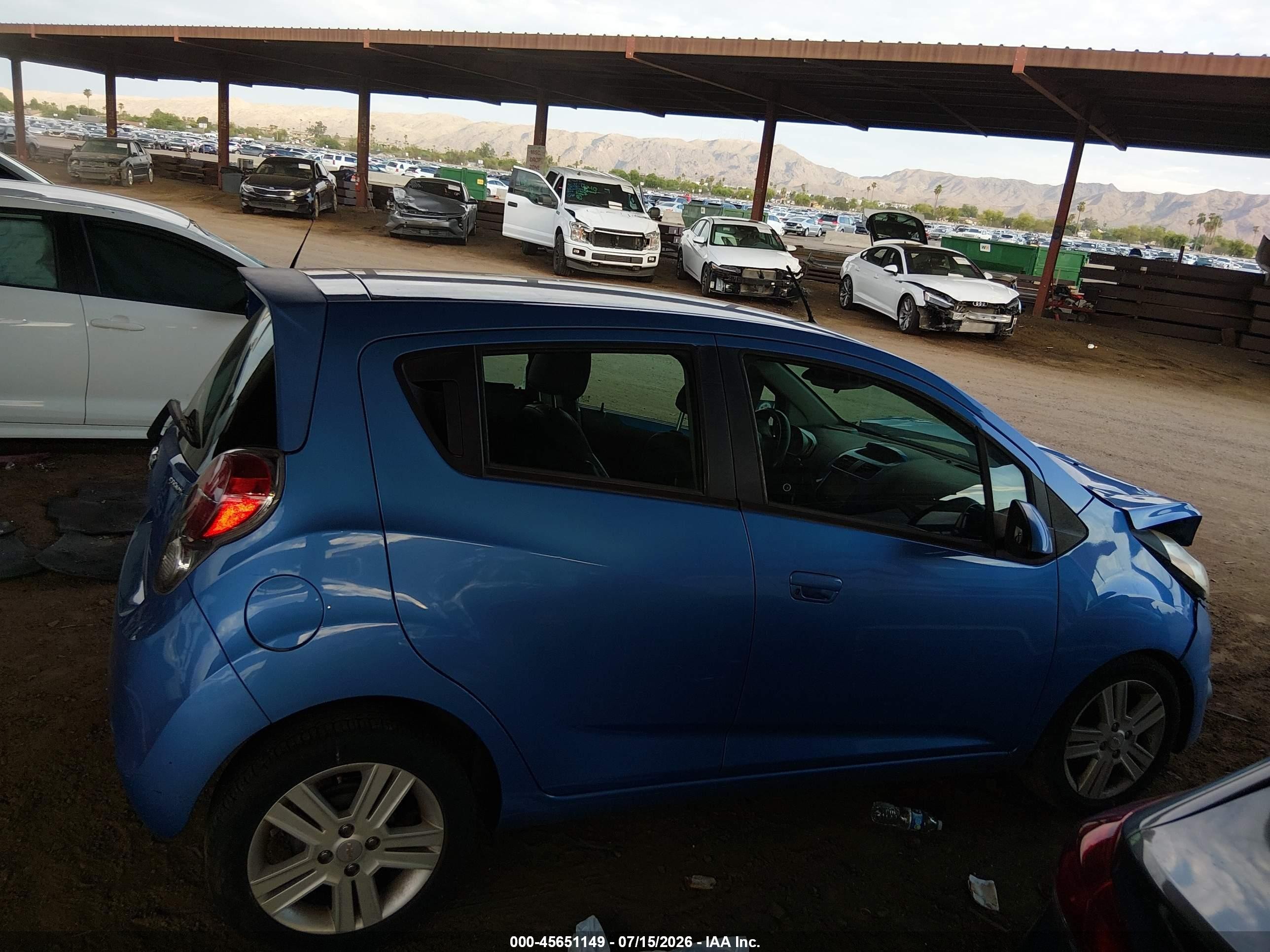 2014 Chevrolet Spark 1lt Auto Blue vin: KL8CD6S96EC585276