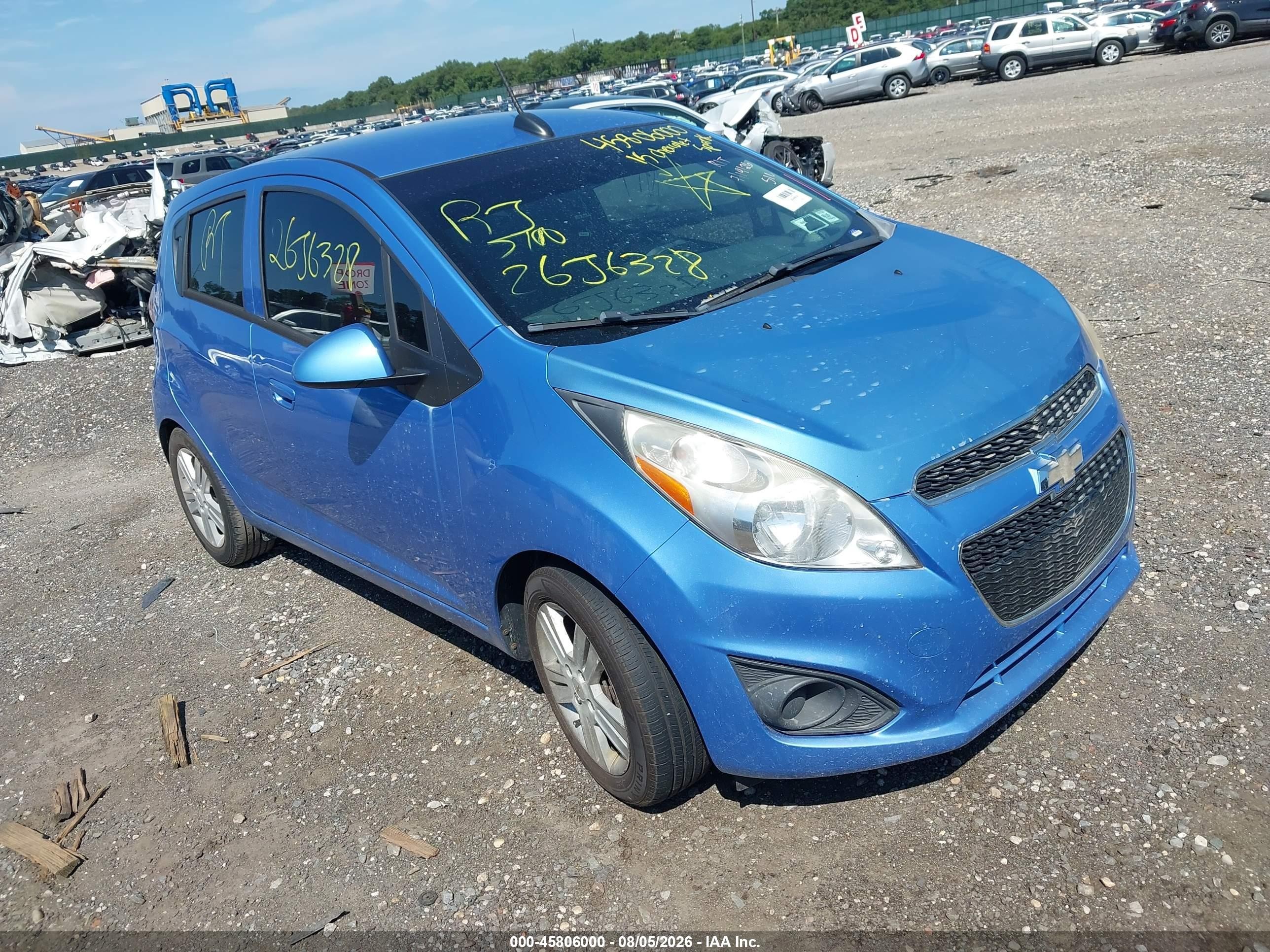 2015 Chevrolet Spark 1lt Синий vin: KL8CD6S96FC737722