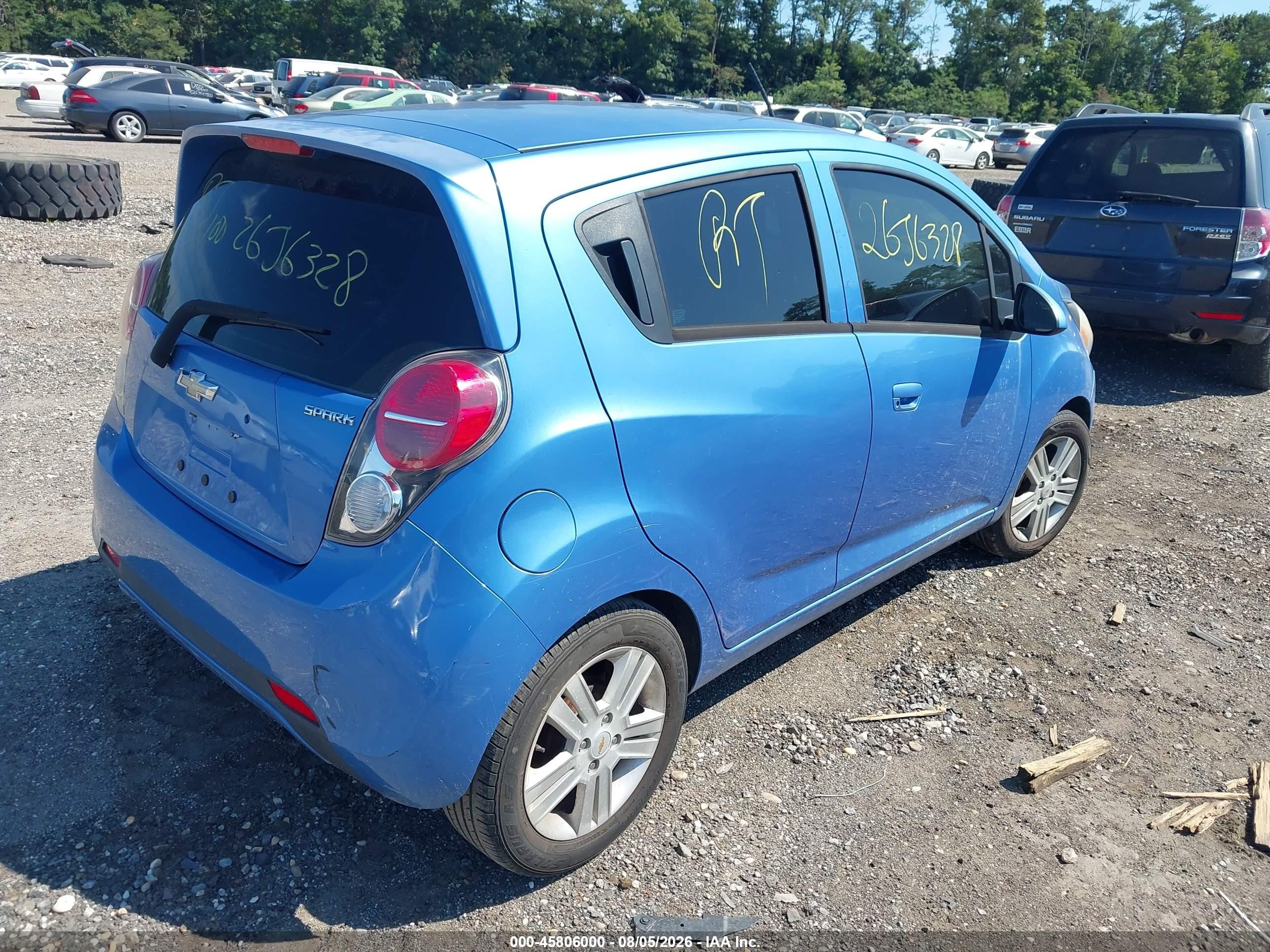 2015 Chevrolet Spark 1lt Синий vin: KL8CD6S96FC737722
