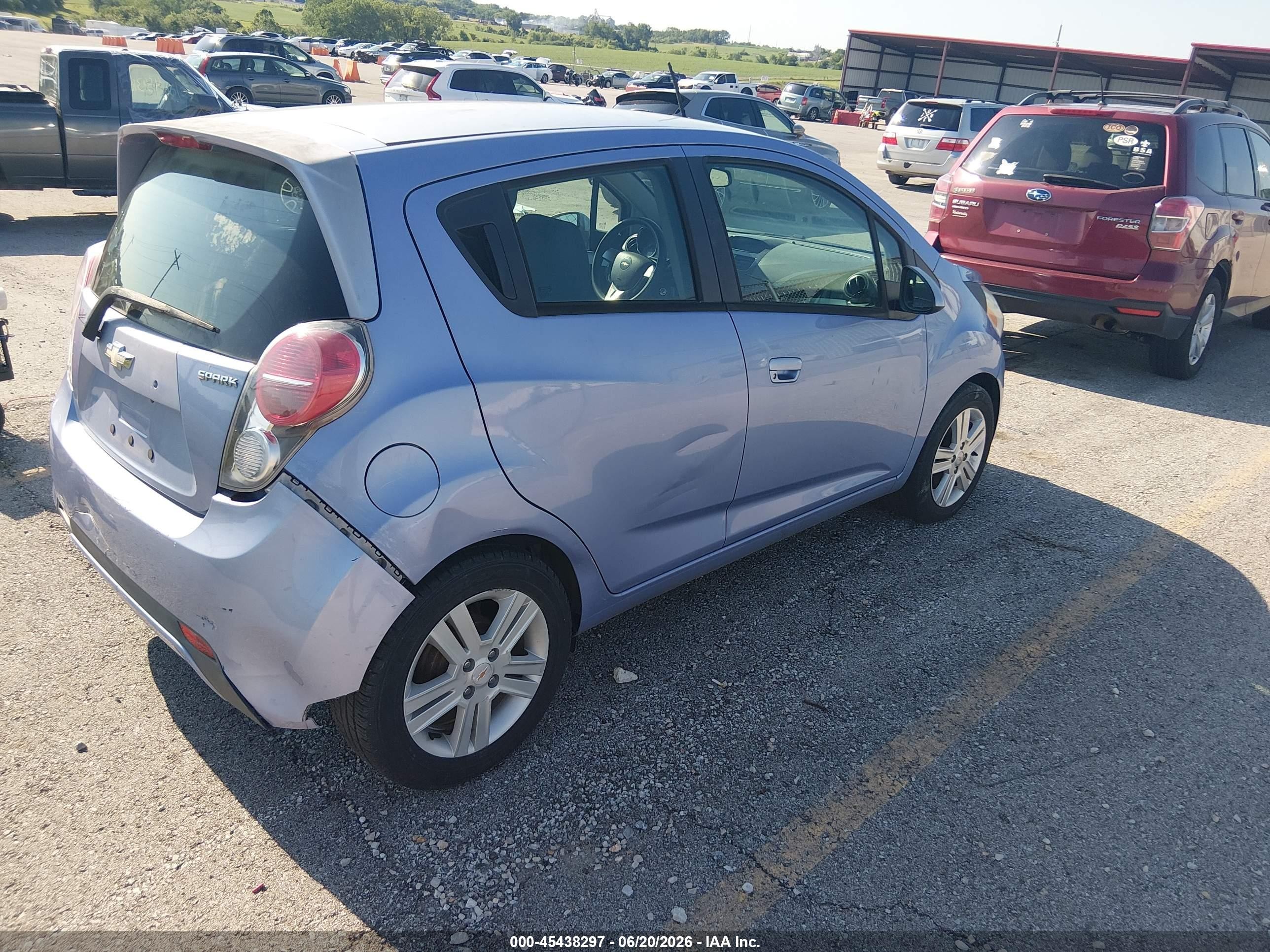 2015 Chevrolet Spark 1lt Cvt Blue vin: KL8CD6S96FC782966