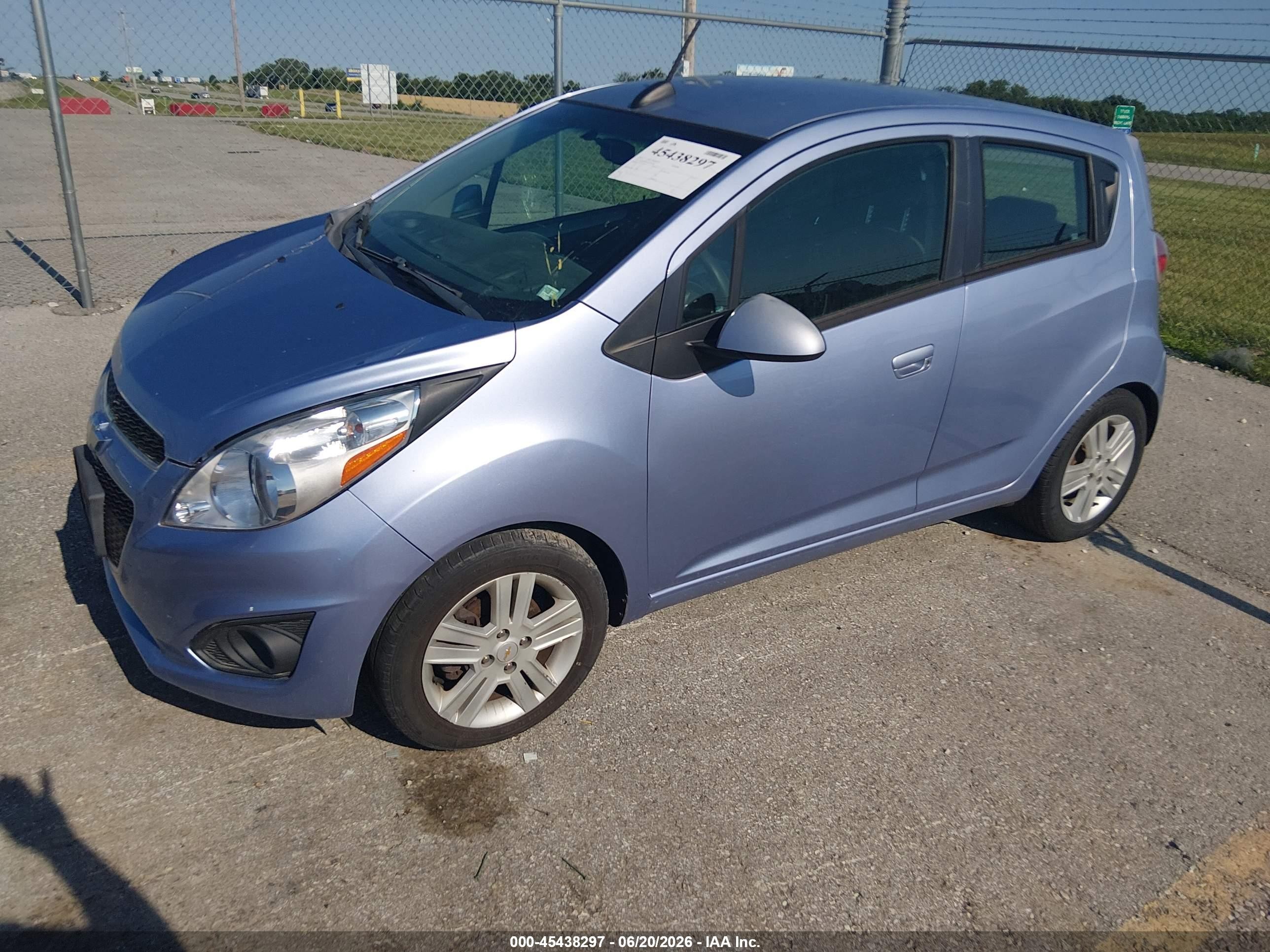 2015 Chevrolet Spark 1lt Cvt Blue vin: KL8CD6S96FC782966