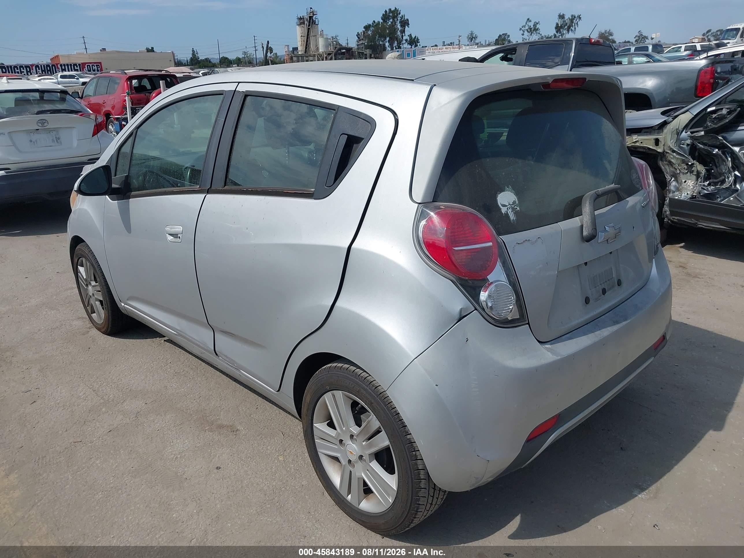 2013 Chevrolet Spark 1lt Auto Gray vin: KL8CD6S97DC510956