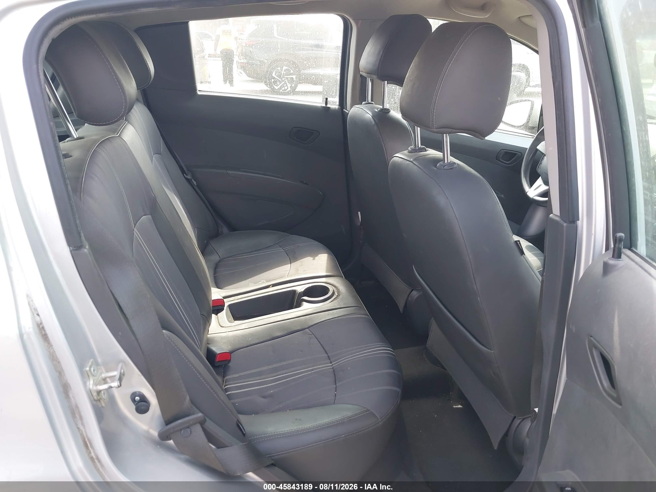 2013 Chevrolet Spark 1lt Auto Gray vin: KL8CD6S97DC510956
