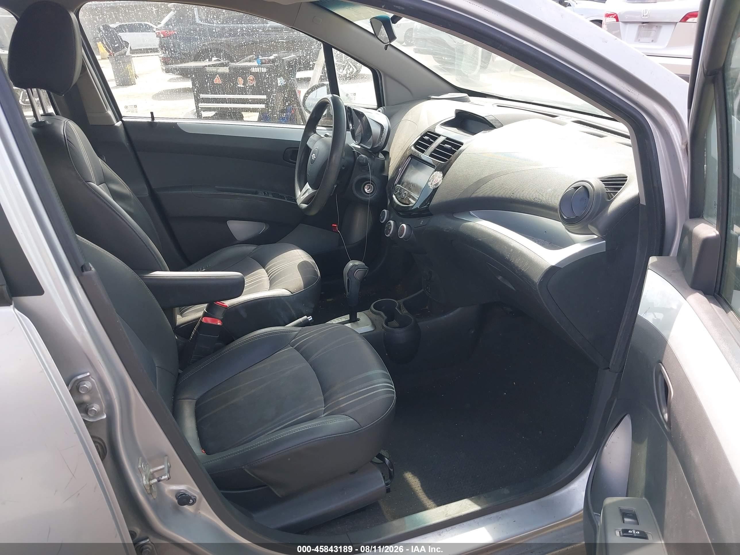 2013 Chevrolet Spark 1lt Auto Gray vin: KL8CD6S97DC510956